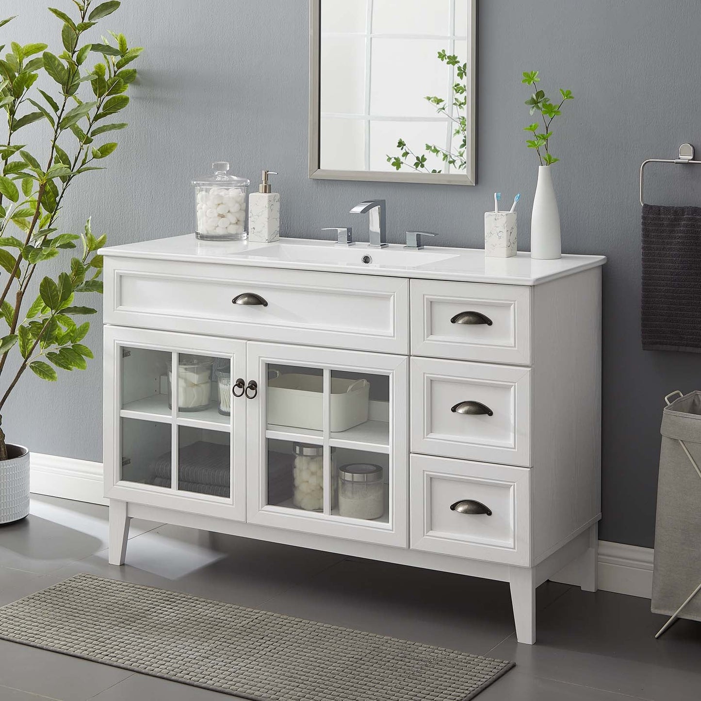 Modway Isle 48" Bathroom Vanity Cabinet | Bathroom Accessories