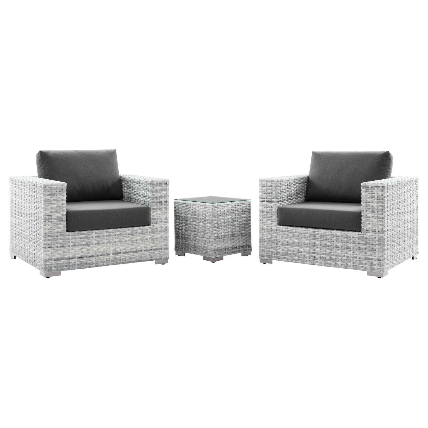 Modway Convene 3-Piece Outdoor Patio Set | Outdoor Sofas, Loveseats & Sectionals