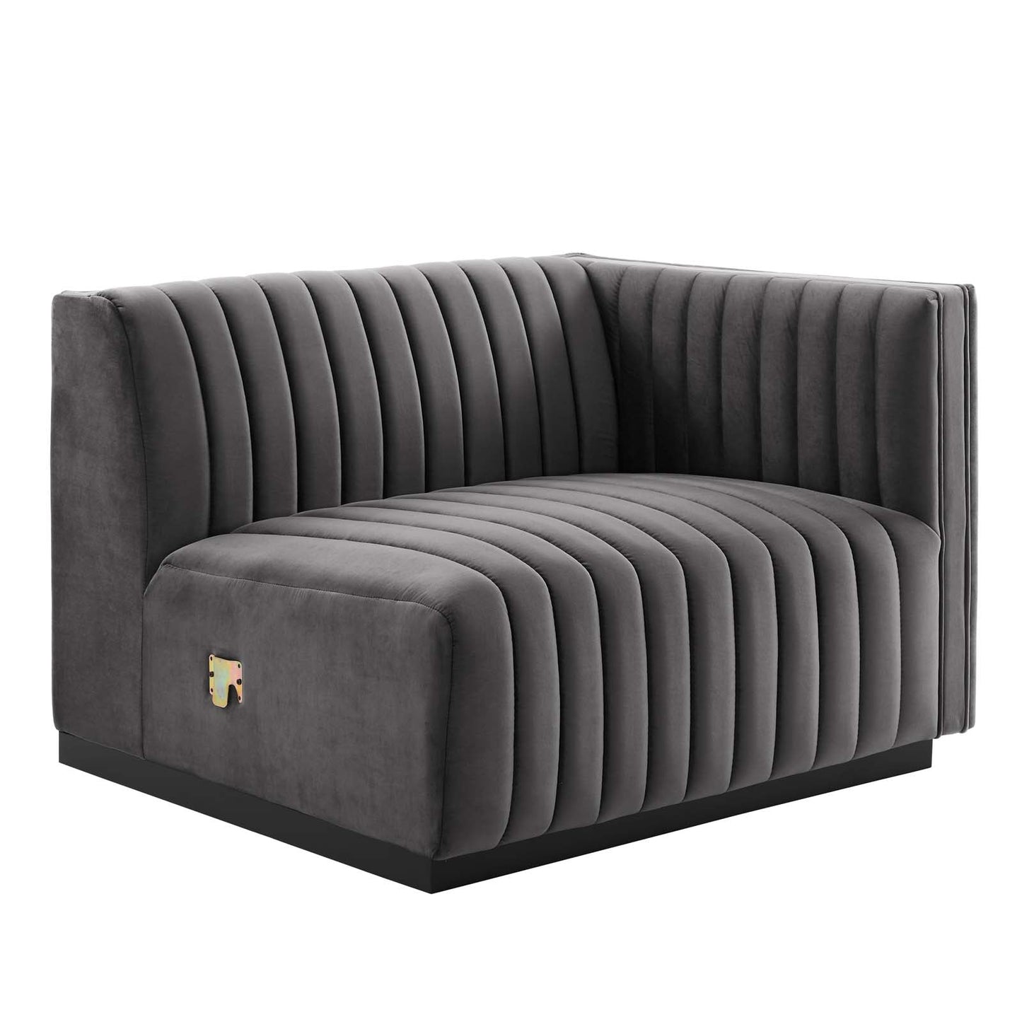 Conjure Channel Tufted Performance Velvet Right-Arm Chair By Modway - EEI-5492 | Armchairs - 3
