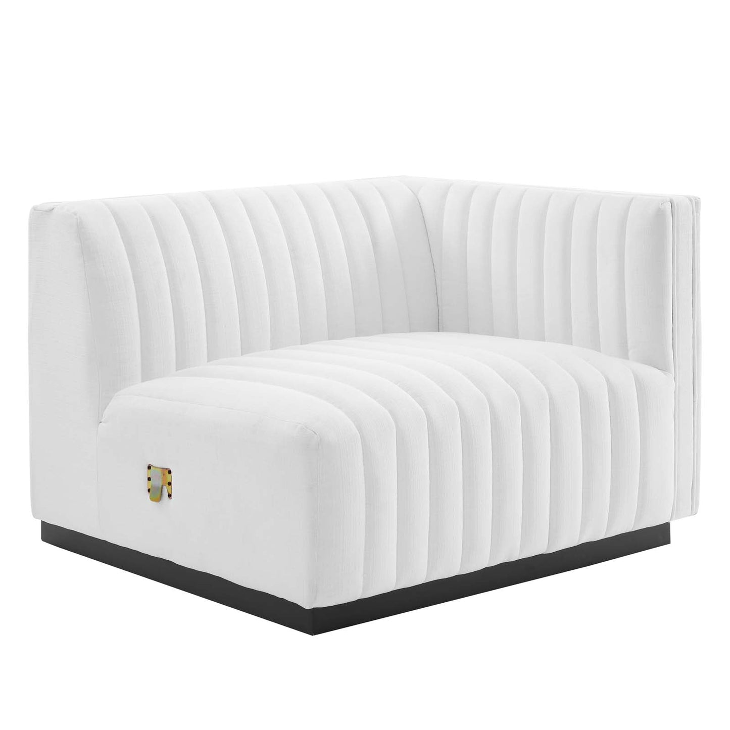 Conjure Channel Tufted Upholstered Fabric Right-Arm Chair By Modway - EEI-5493 | Armchairs - 3