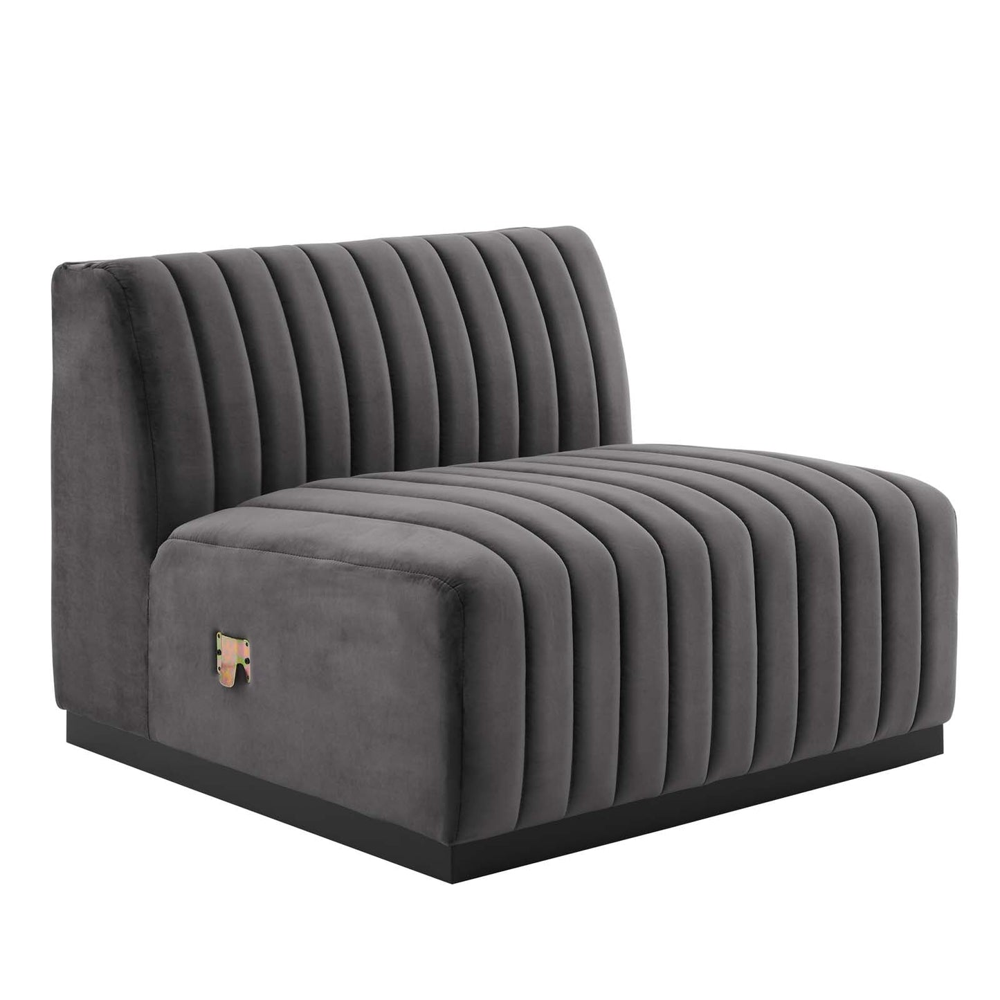 Conjure Channel Tufted Performance Velvet Armless Chair By Modway - EEI-5494 | Sofas - 3
