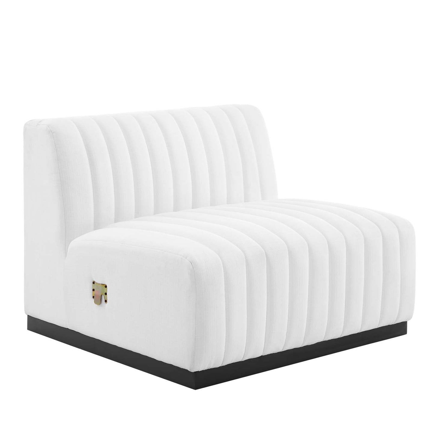 Conjure Channel Tufted Upholstered Fabric Armless Chair By Modway - EEI-5495 | Sofas - 3