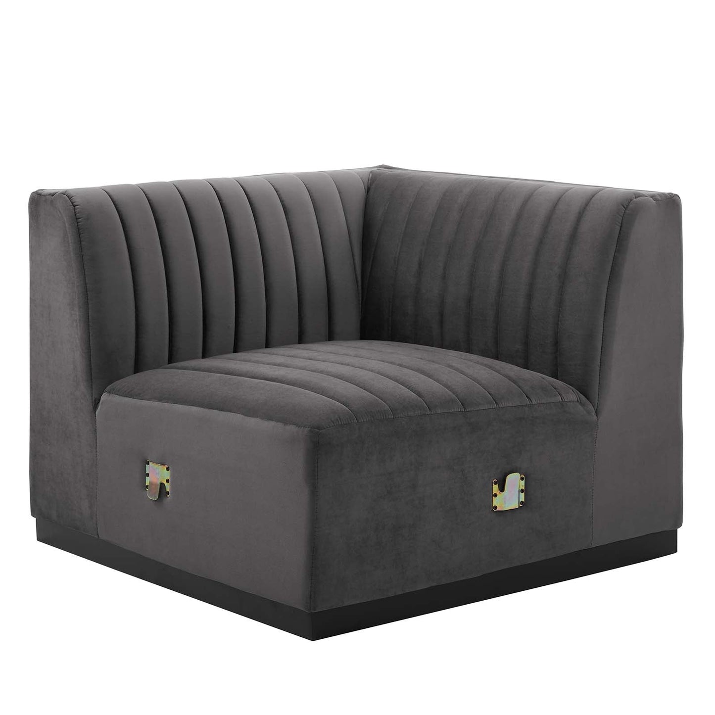 Conjure Channel Tufted Performance Velvet Right Corner Chair By Modway - EEI-5498 | Sofas - 3