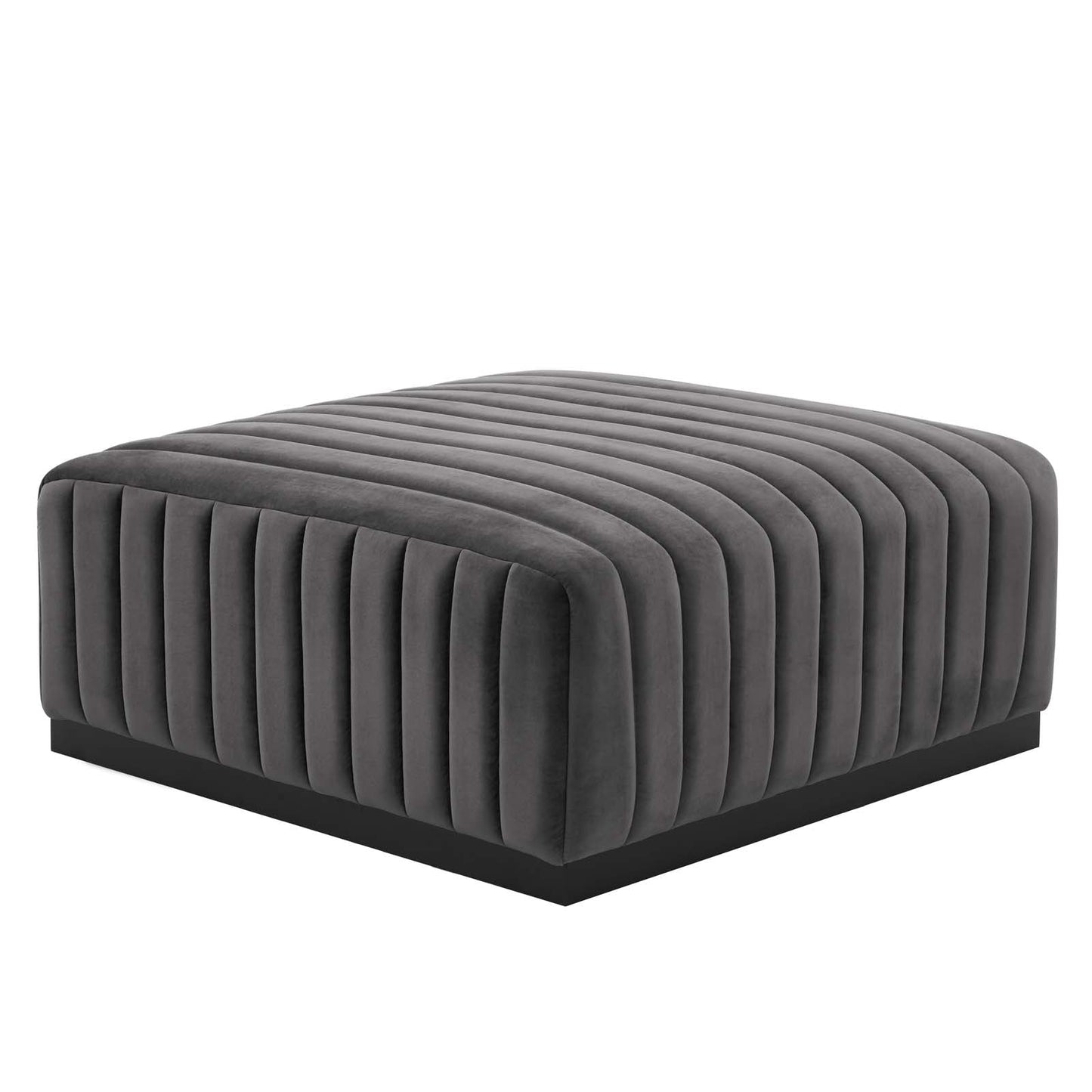 Conjure Channel Tufted Performance Velvet Ottoman By Modway - EEI-5500 | Ottomans - 3