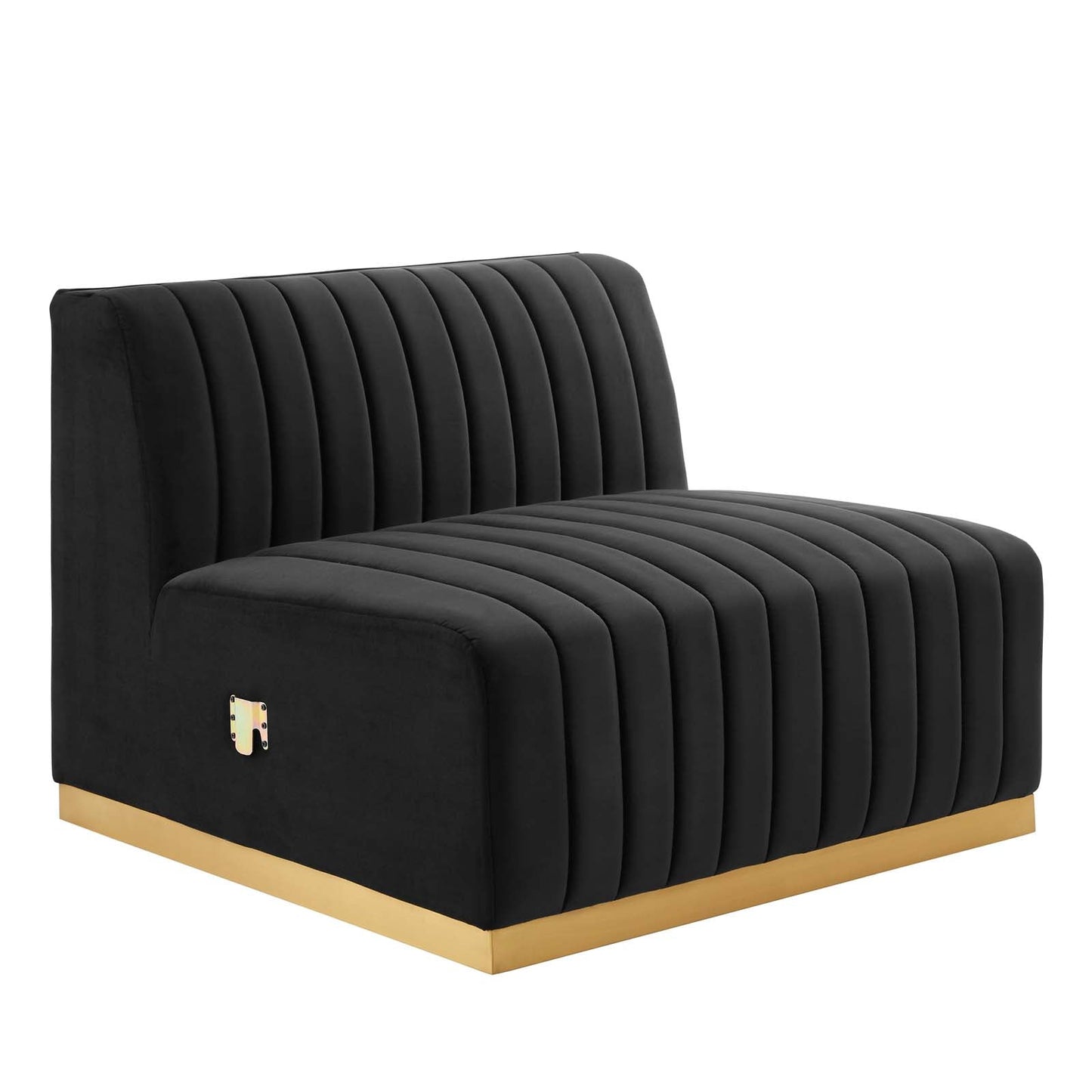 Conjure Channel Tufted Performance Velvet Armless Chair By Modway - EEI-5504 | Lounge Chairs