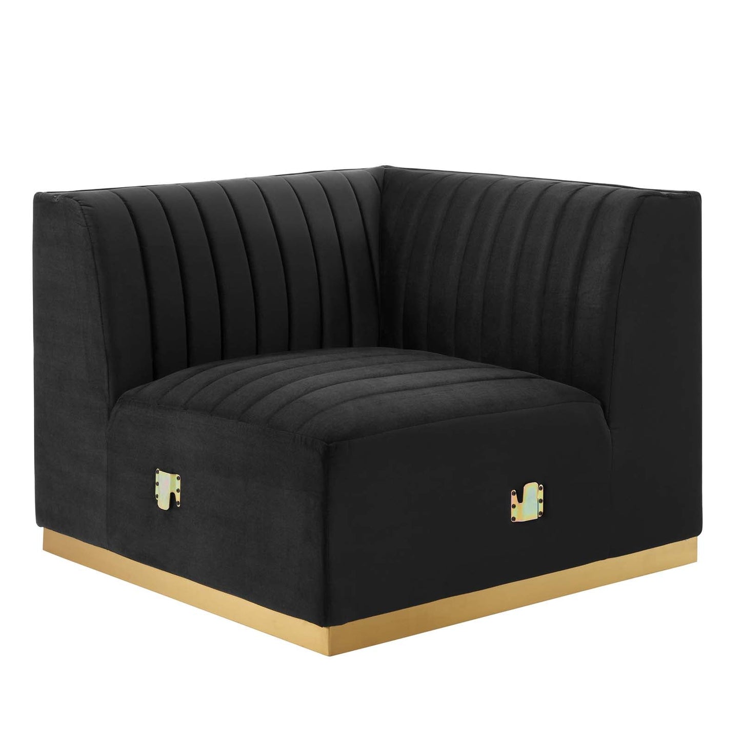 Conjure Channel Tufted Performance Velvet Left Corner Chair By Modway - EEI-5505 | Lounge Chairs