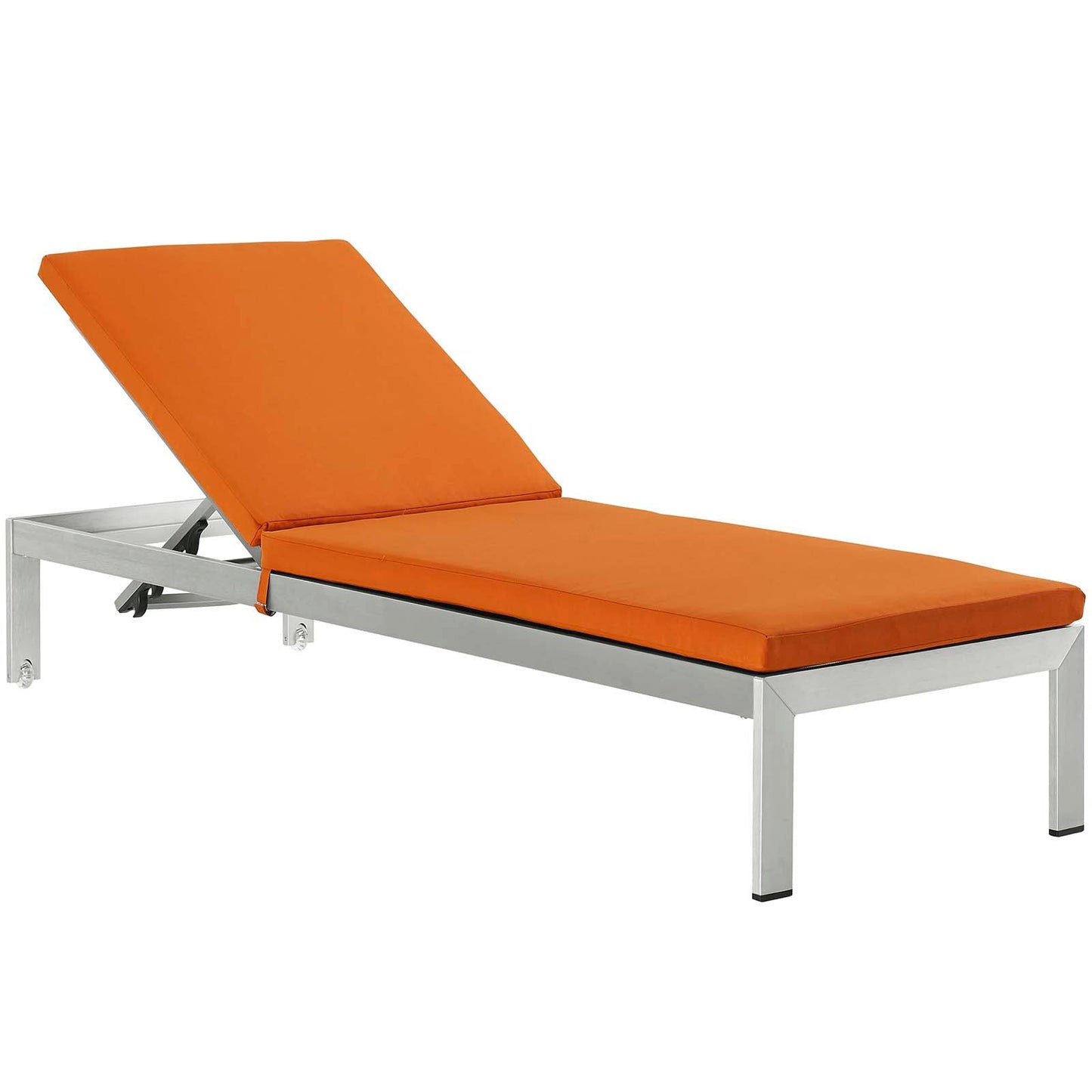 Shore Outdoor Patio Aluminum Chaise with Cushions By Modway | Outdoor Recliners & Lounge Chairs | Modishstore-5