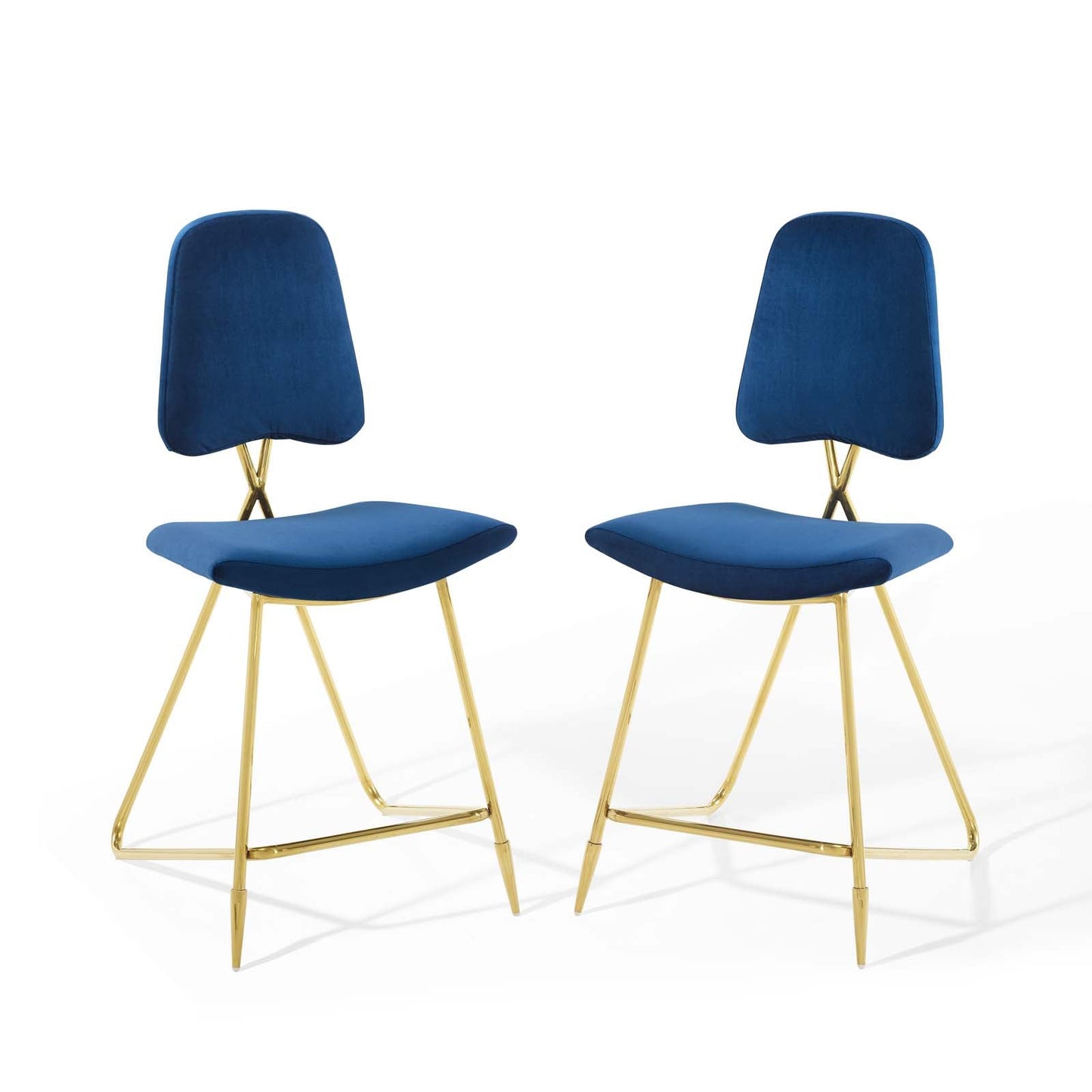 Ponder Counter Stool Performance Velvet Set of 2 By Modway | Counter Stools | Modishstore-3
