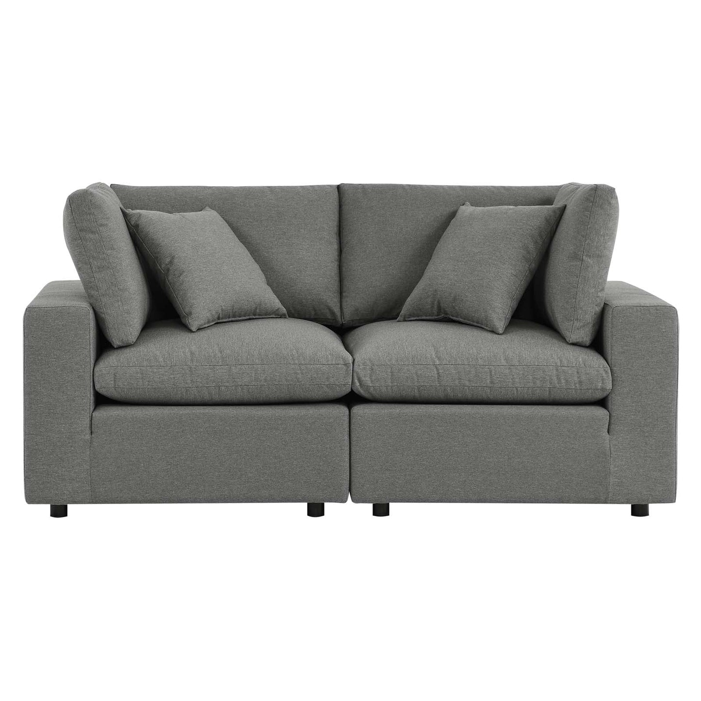 Modway Commix Overstuffed Outdoor Patio Loveseat | Outdoor Sofas, Loveseats & Sectionals