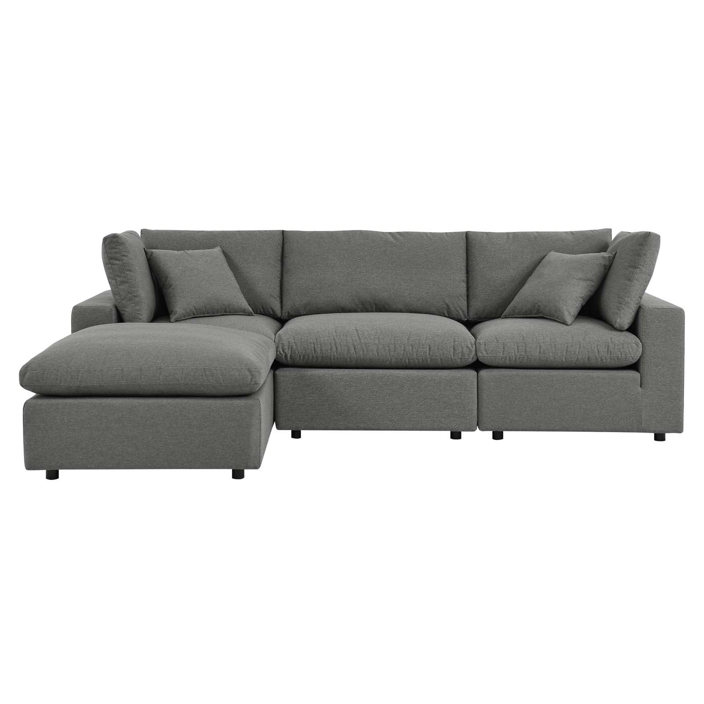 Modway Commix 4-Piece Outdoor Patio Sectional Sofa | Outdoor Sofas, Loveseats & Sectionals
