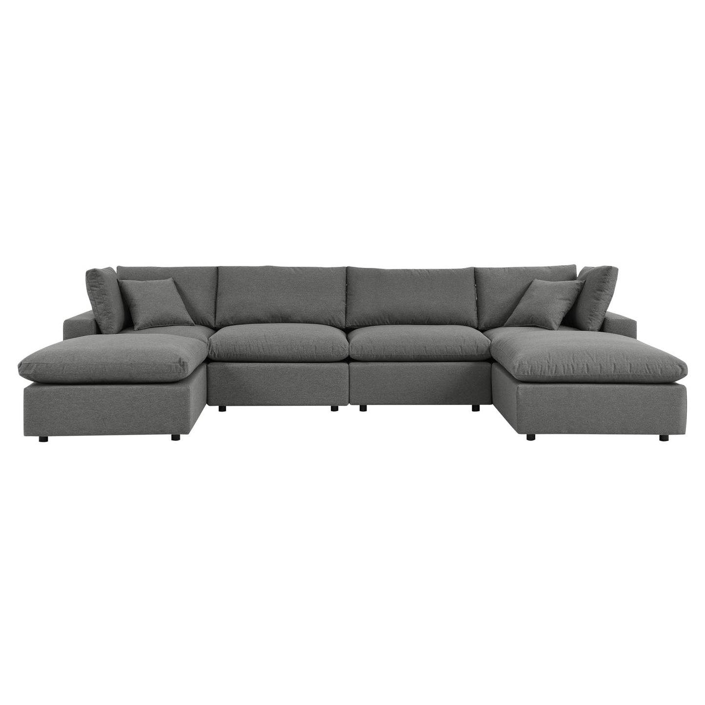Modway Commix 6-Piece Outdoor Patio Sectional Sofa | Outdoor Sofas, Loveseats & Sectionals