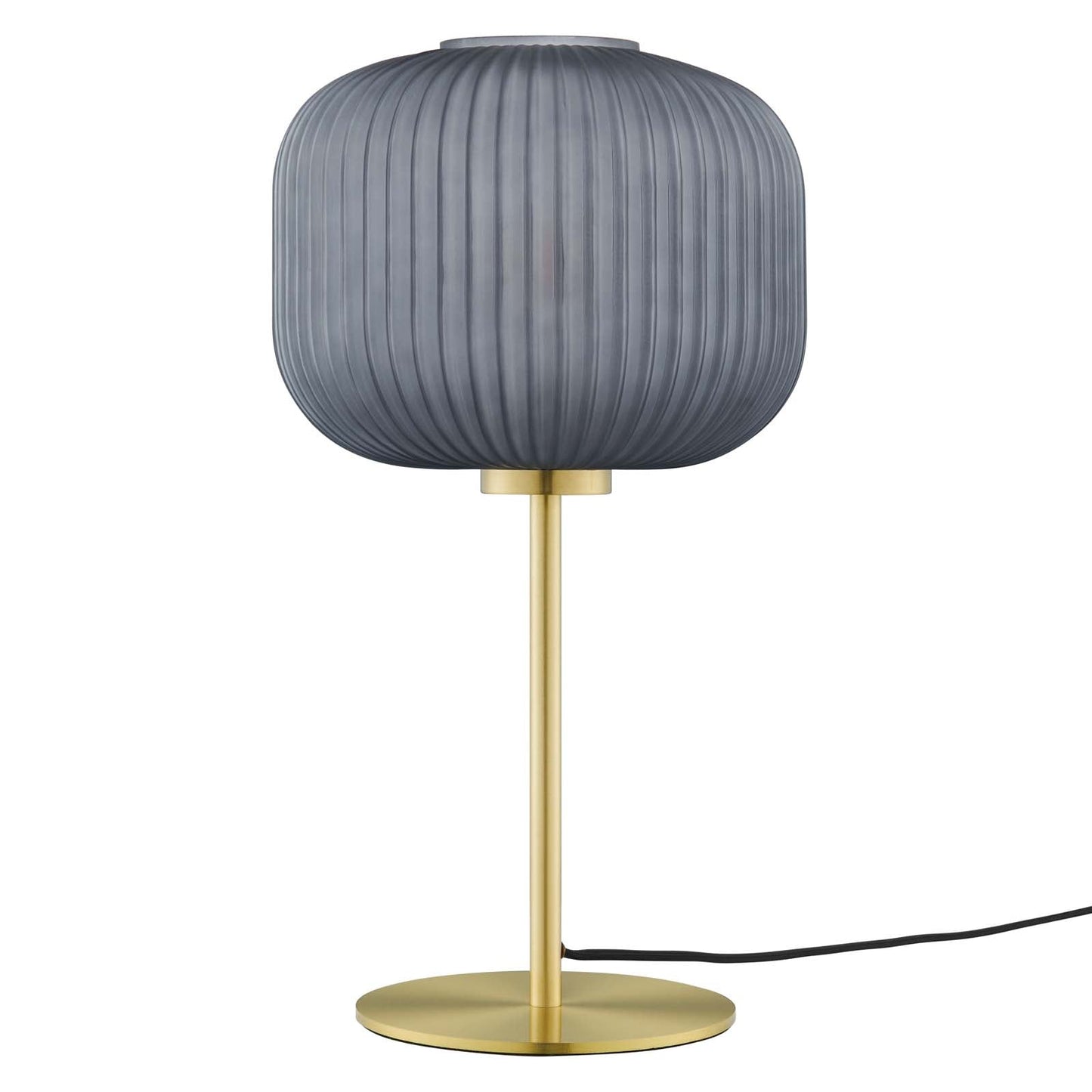 Reprise Glass Sphere Glass And Metal Table Lamp By Modway - EEI-5622-BLK-SBR | Table Lamps | Modishstore