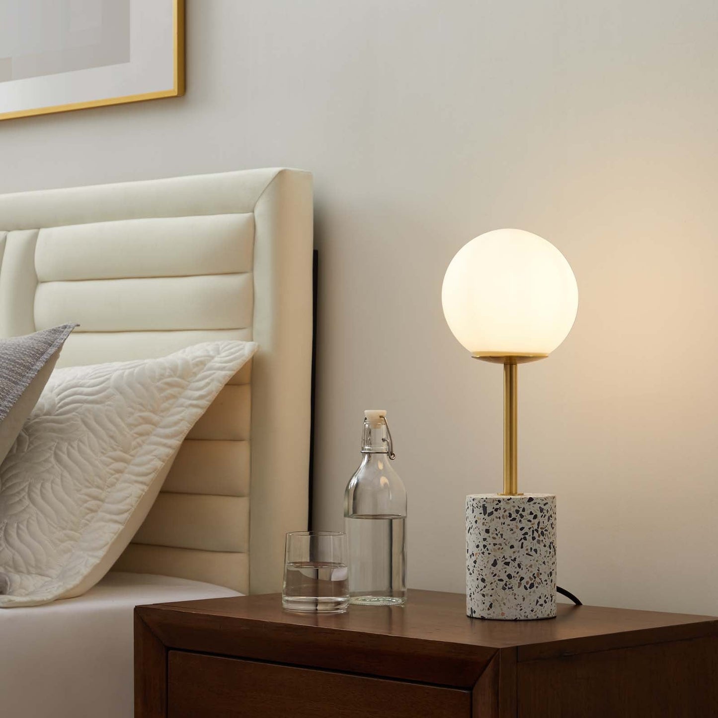 Logic Terrazzo Table Lamp By Modway - EEI-5625-WHI | Table Lamps | Modishstore