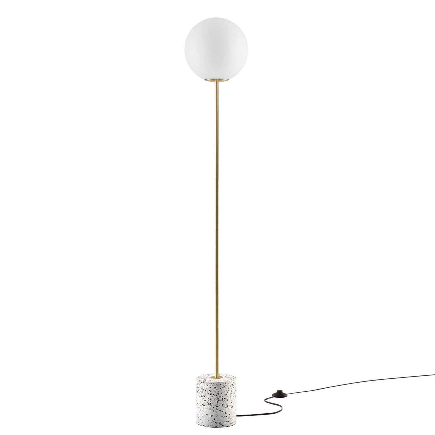 Logic Terrazzo Floor Lamp By Modway - EEI-5626-WHI | Floor Lamps | Modishstore