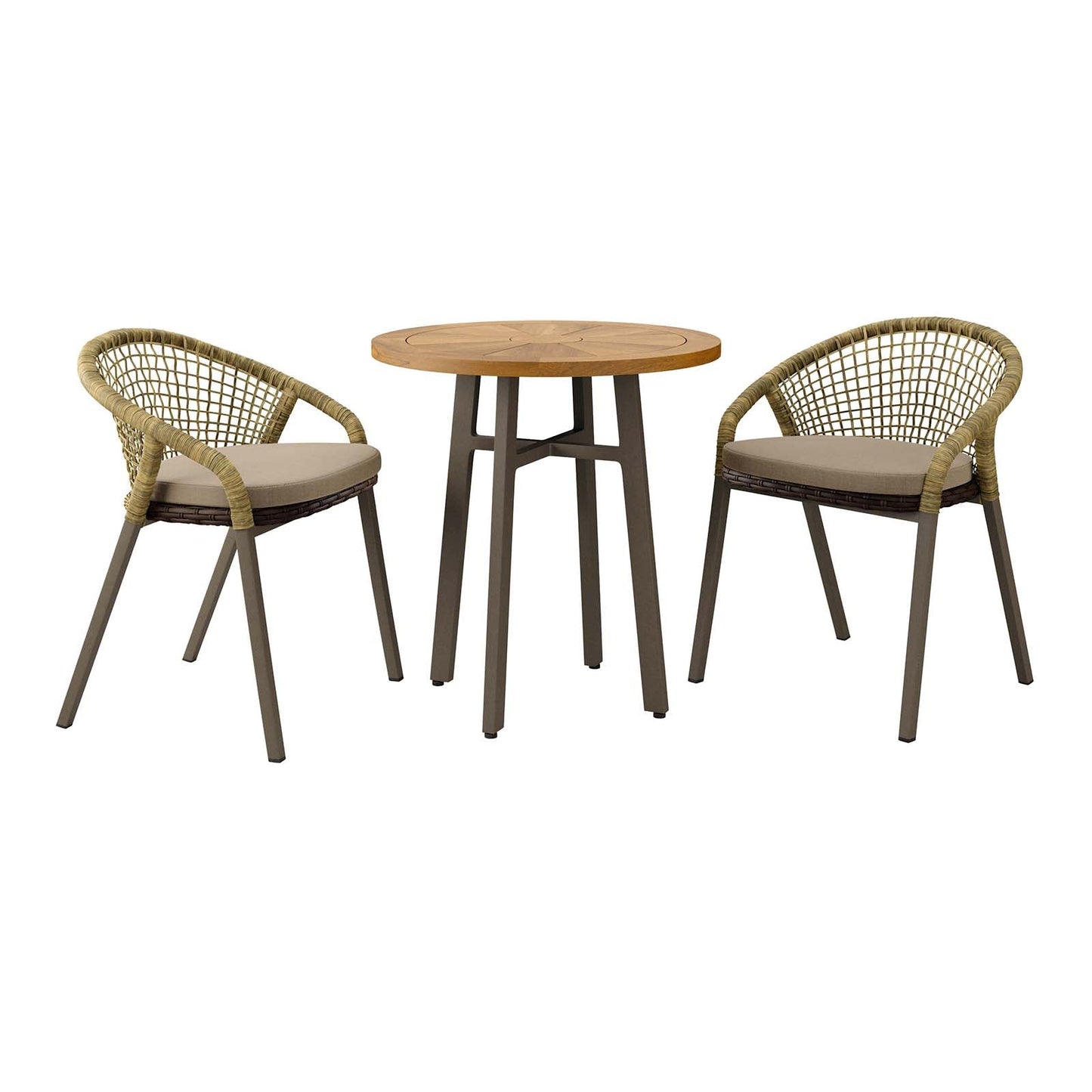 Meadow 3-Piece Outdoor Patio Dining Set By Modway - EEI-5673 | Outdoor Dining Sets