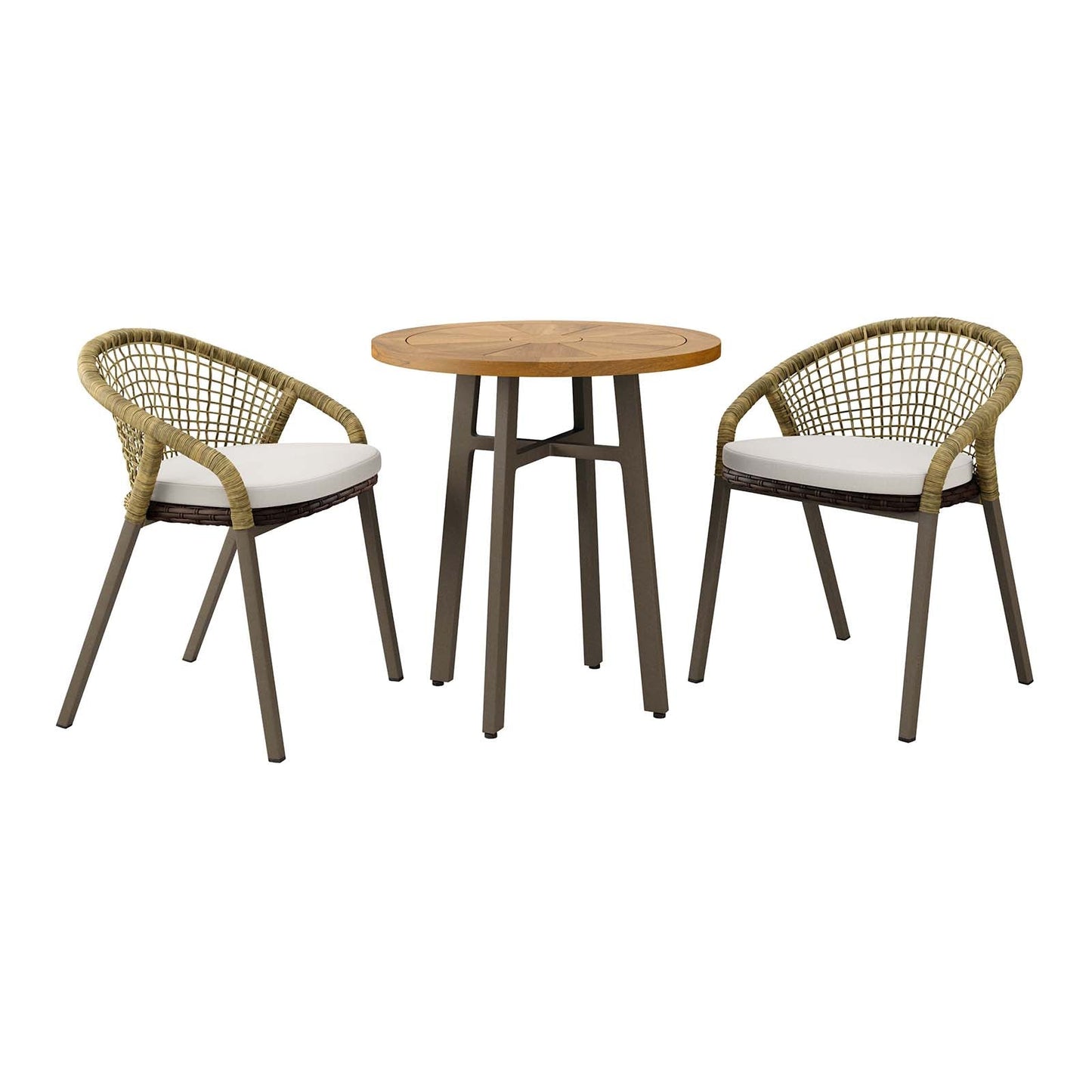 Meadow 3-Piece Outdoor Patio Dining Set By Modway - EEI-5673 | Outdoor Dining Sets - 2