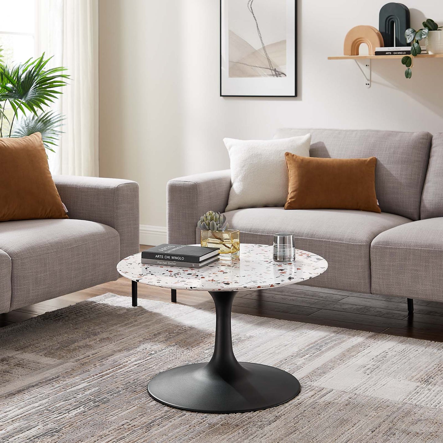 Lippa 28" Round Terrazzo Coffee Table By Modway - EEI-5712 | Coffee Tables