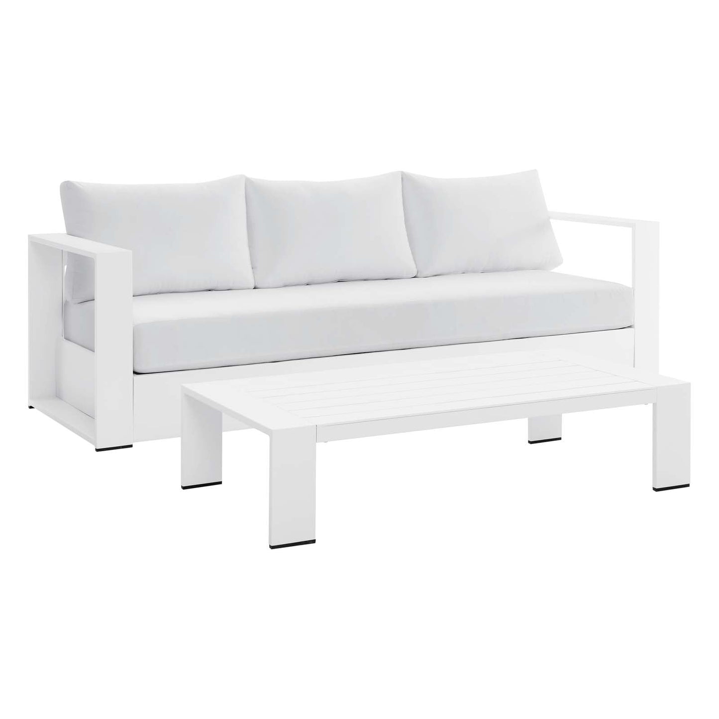 Tahoe Outdoor Patio Powder-Coated Aluminum 2-Piece Set By Modway | Outdoor Sofas, Loveseats & Sectionals | Modishstore - 6