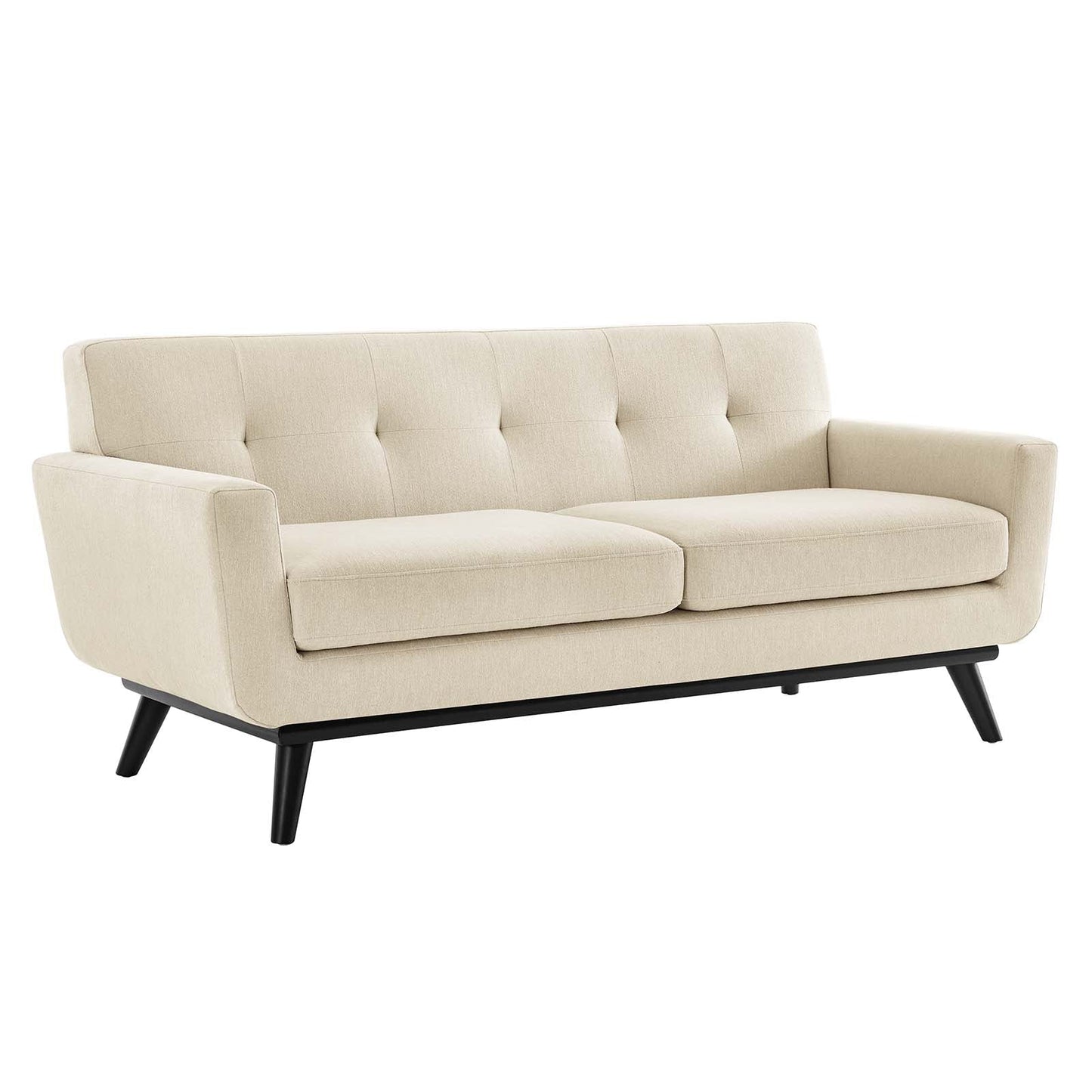 Engage Herringbone Fabric Loveseat By Modway - EEI-5759-CHA | Loveseats | Modishstore - 4