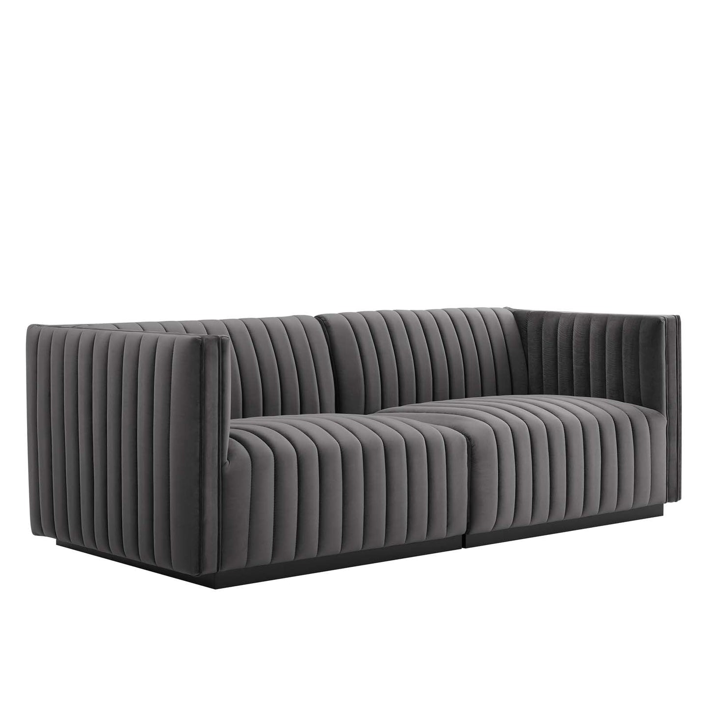 Conjure Channel Tufted Performance Velvet Loveseat By Modway - EEI-5764 | Loveseats - 3