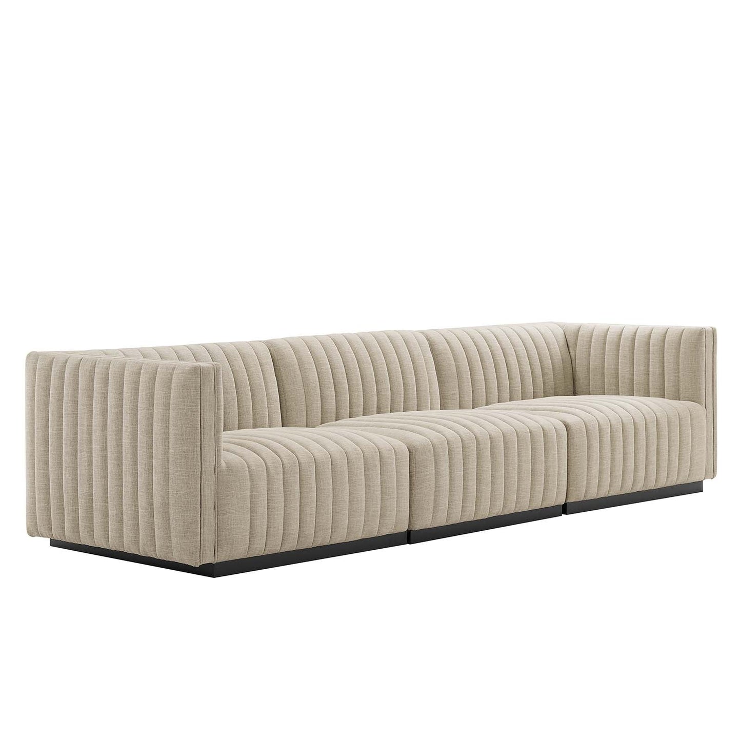 Conjure Channel Tufted Upholstered Fabric Sofa By Modway - EEI-5787 | Sofas