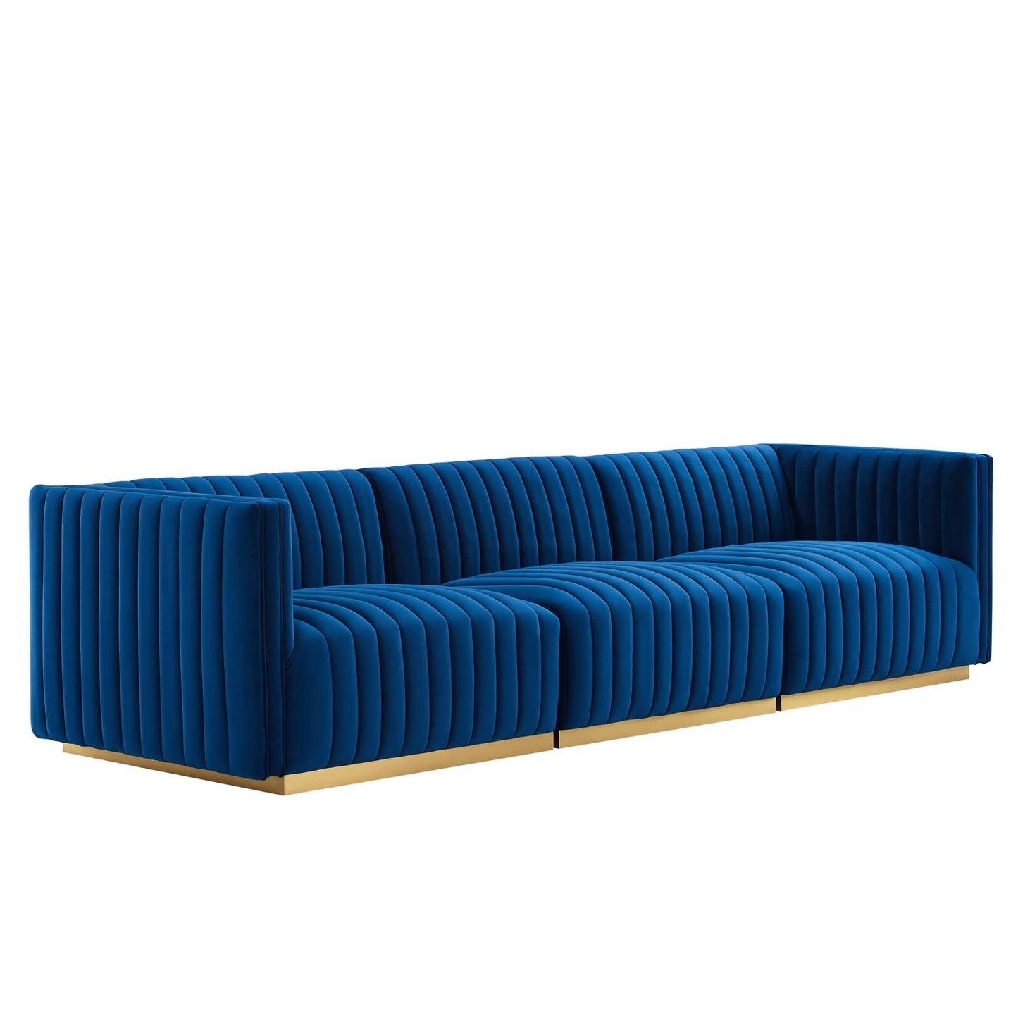 Conjure Channel Tufted Performance Velvet Sofa By Modway - EEI-5843 | Sofas - 4