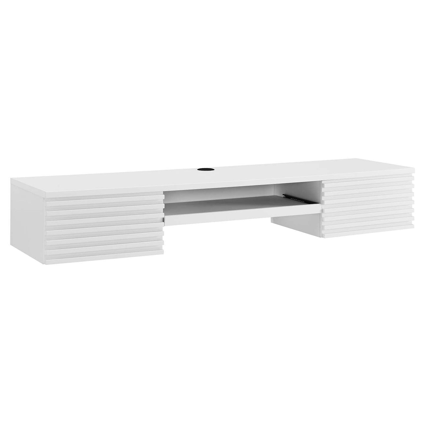 Render Wall Mount Wood Office Desk By Modway - EEI-5865-WAL | Desks | Modishstore - 2