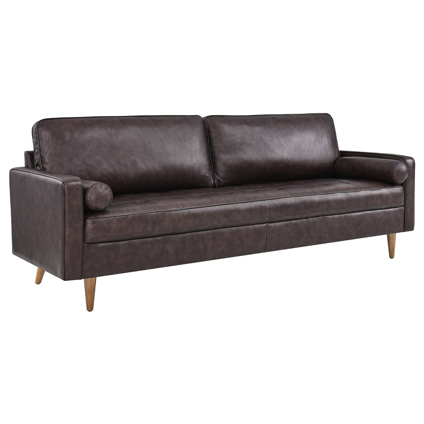 Valour 88" Leather Sofa By Modway - EEI-5871 | Sofas | Modishstore - 2