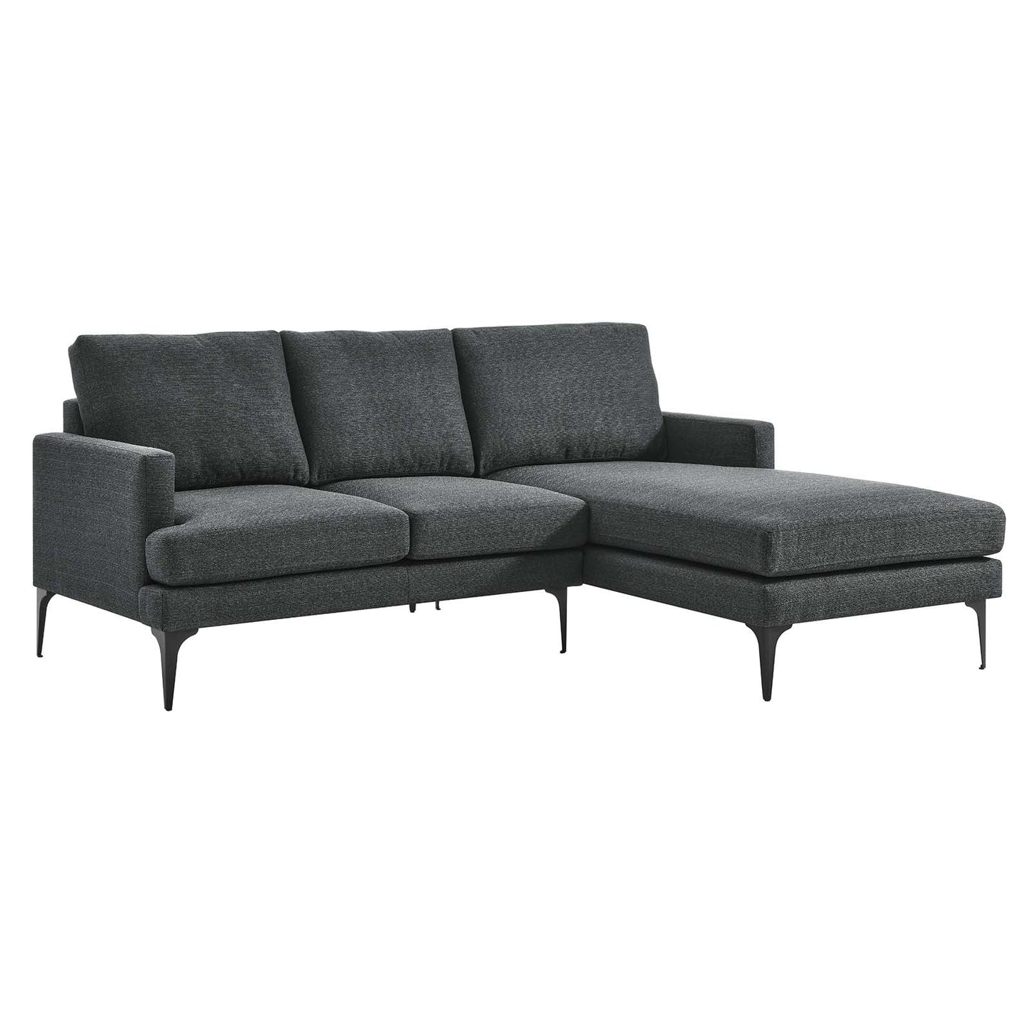 Evermore Right-Facing Upholstered Fabric Sectional Sofa By Modway - EEI-6012 | Sectional - 3