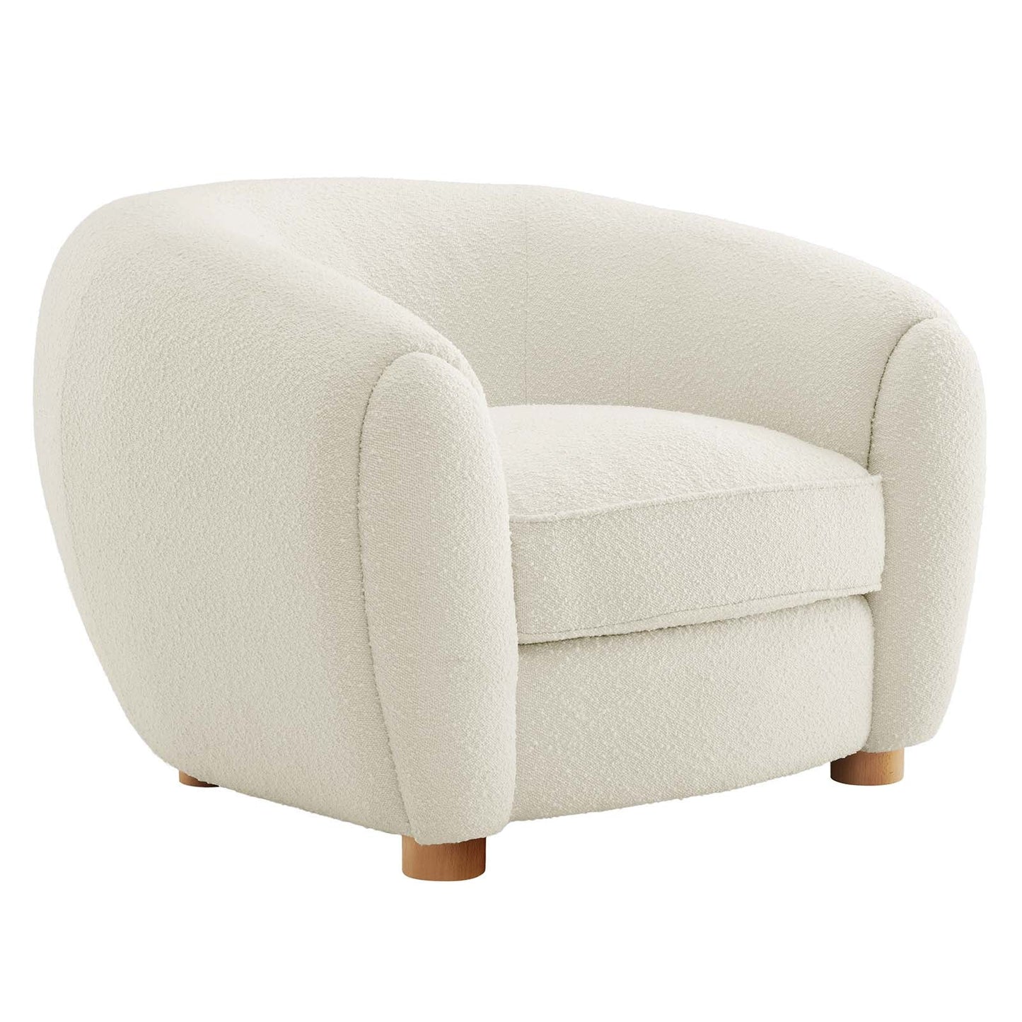 Abundant Boucle Upholstered Fabric Armchair By Modway | Armchairs |