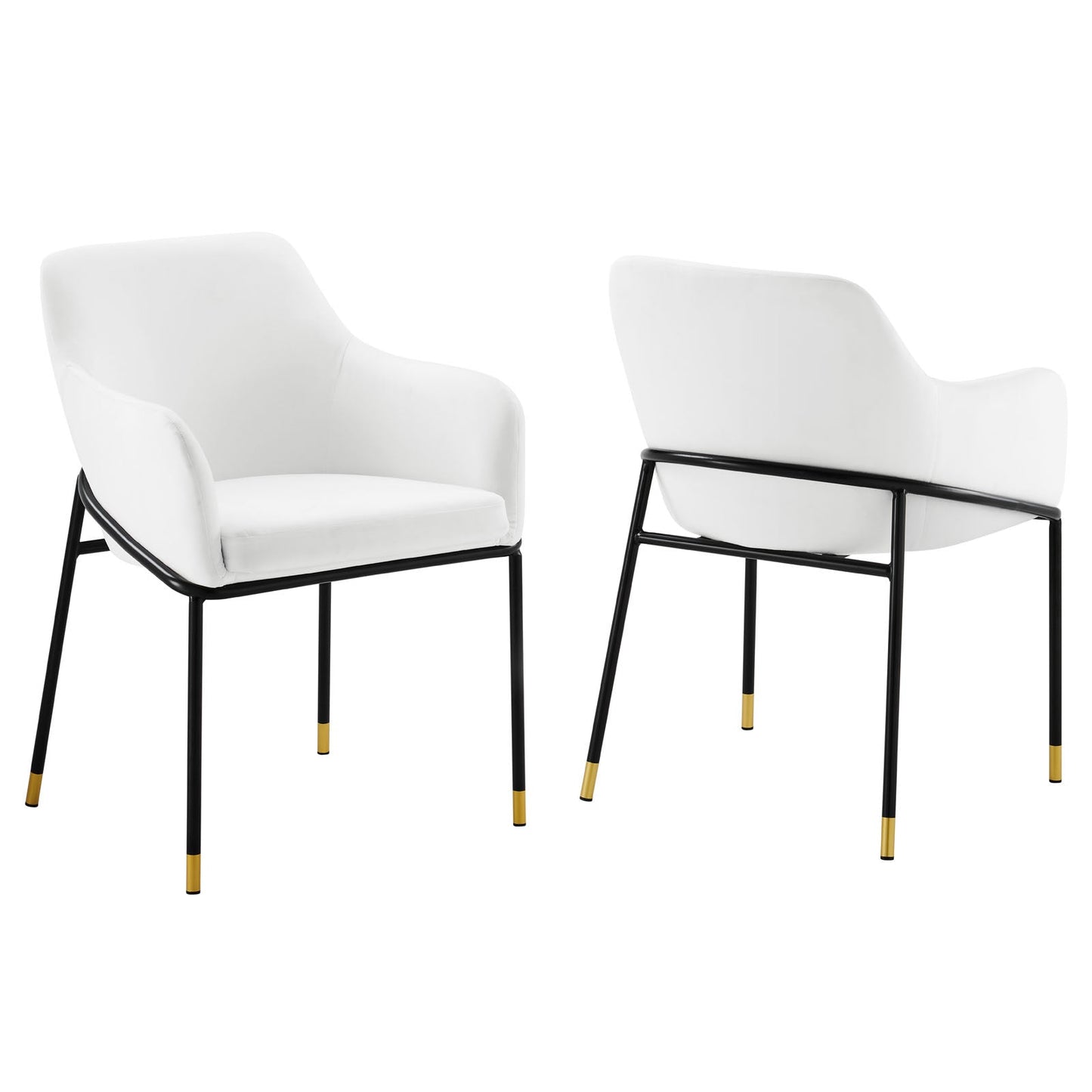 Jovi Performance Velvet Dining Armchair Set of 2 By Modway | Dining Chairs |