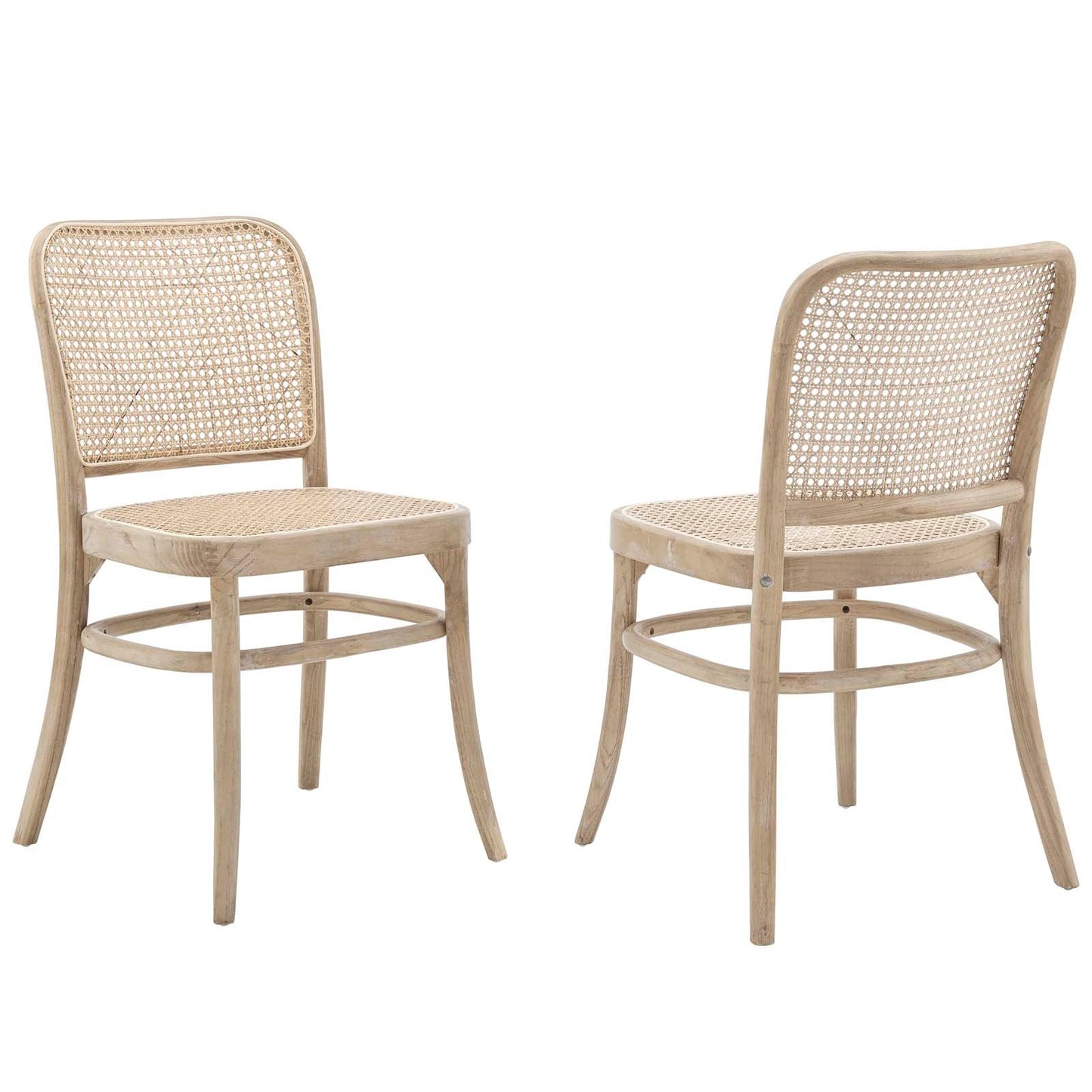 Winona Wood Dining Side Chair Set Of 2 By Modway - EEI-6078-BLK | Dining Chairs | Modishstore - 2