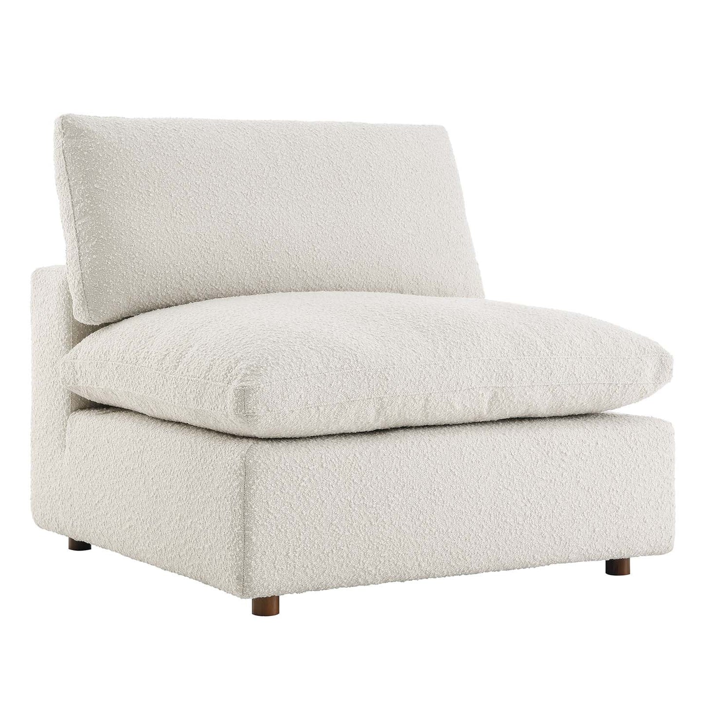 Commix Down Filled Overstuffed Boucle Fabric Armless Chair By Modway - EEI-6257 | Lounge Chairs - 2
