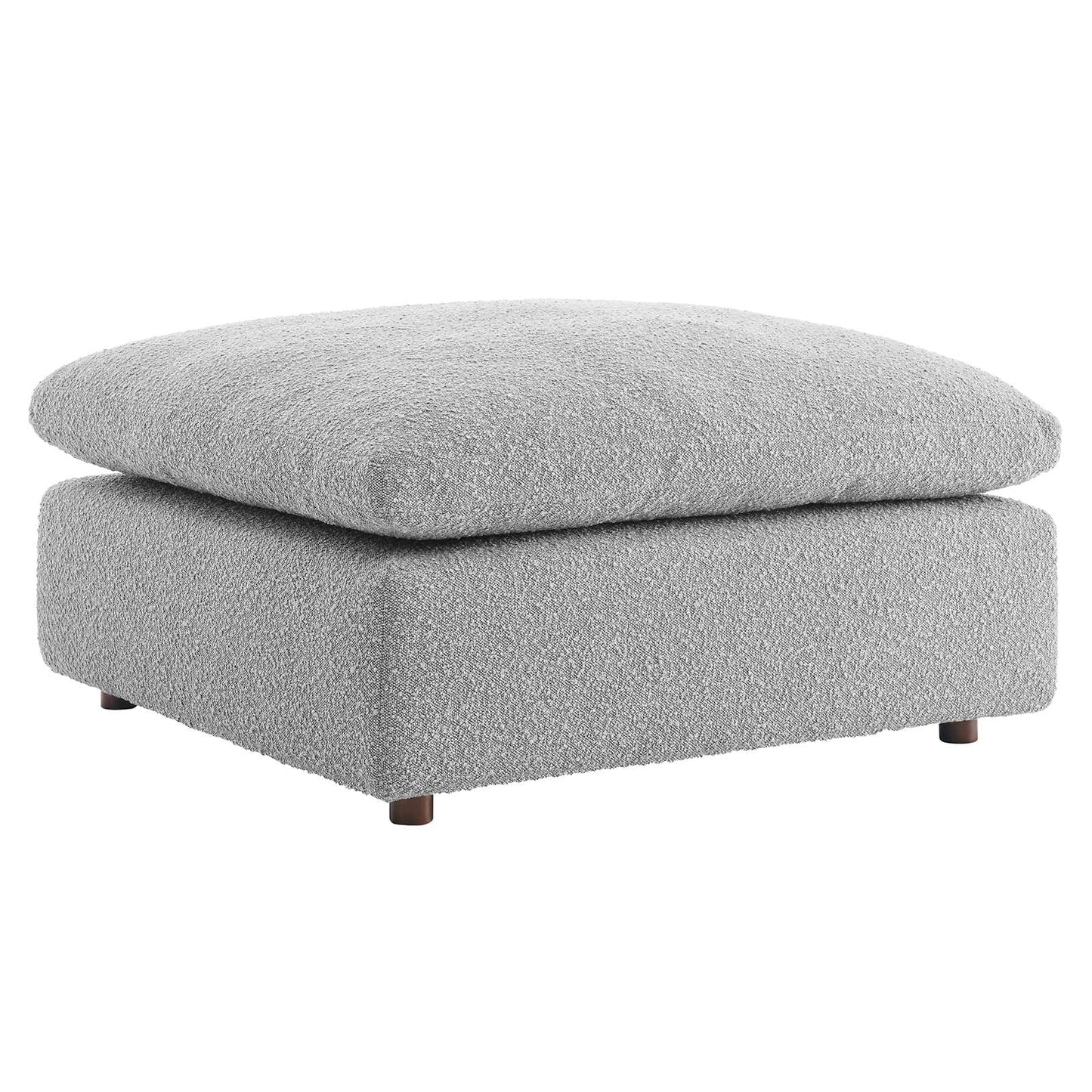 Commix Down Filled Overstuffed Boucle Fabric Ottoman By Modway - EEI-6258 | Ottomans - 3
