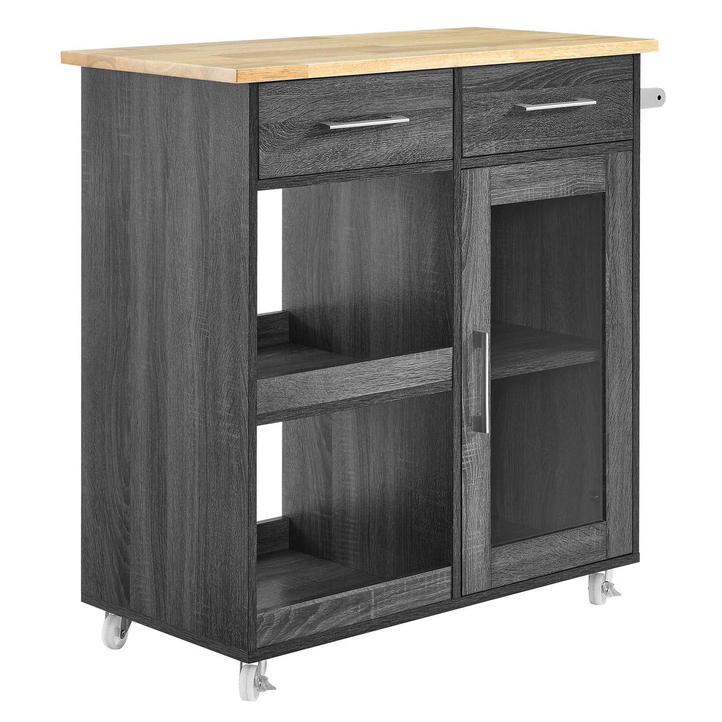 Culinary Kitchen Cart With Towel Bar By Modway - EEI-6275 | Kitchen Carts