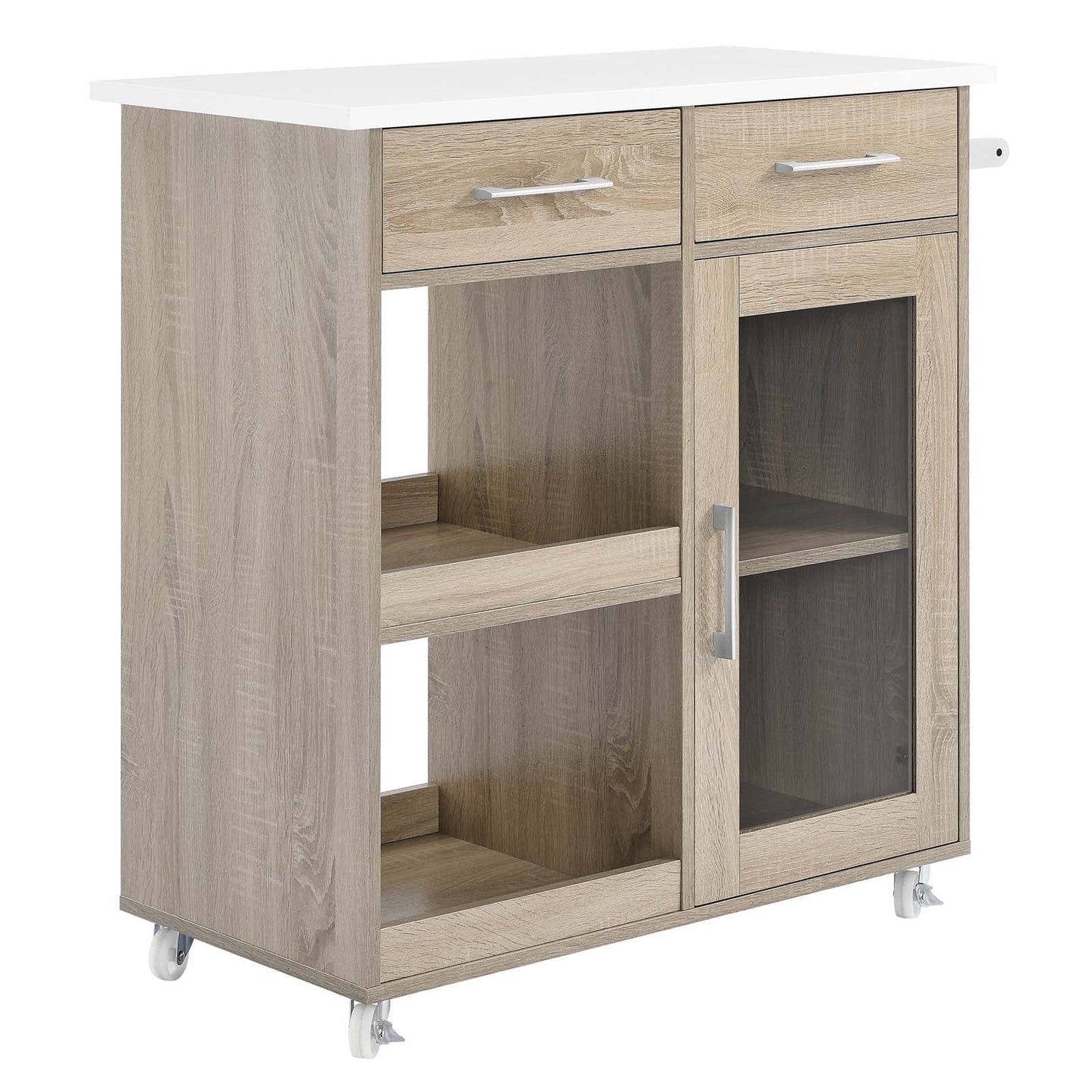 Culinary Kitchen Cart With Towel Bar By Modway - EEI-6275 | Kitchen Carts - 3