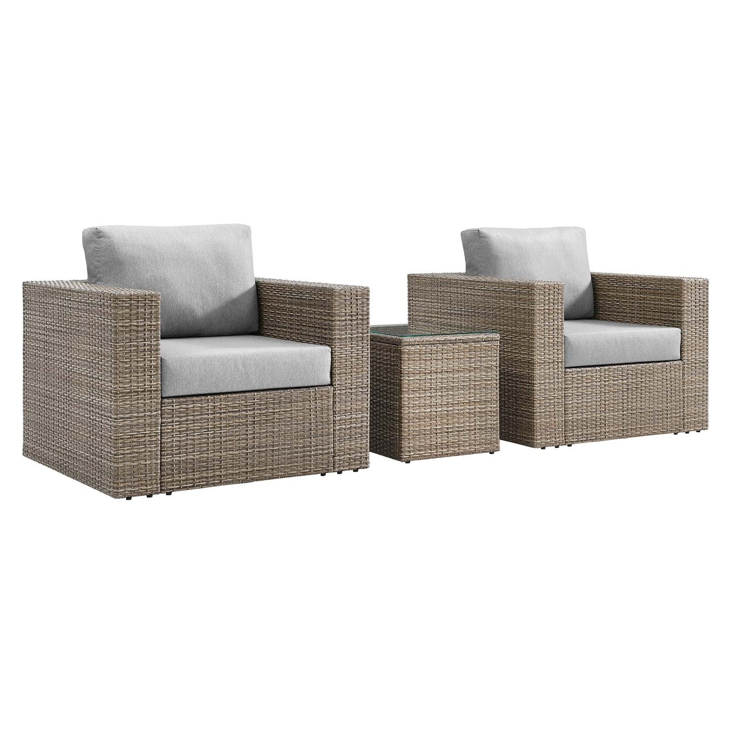 Convene Outdoor Patio Outdoor Patio 3-Piece Furniture Set By Modway - EEI-6327 | Outdoor Sofas, Loveseats & Sectionals