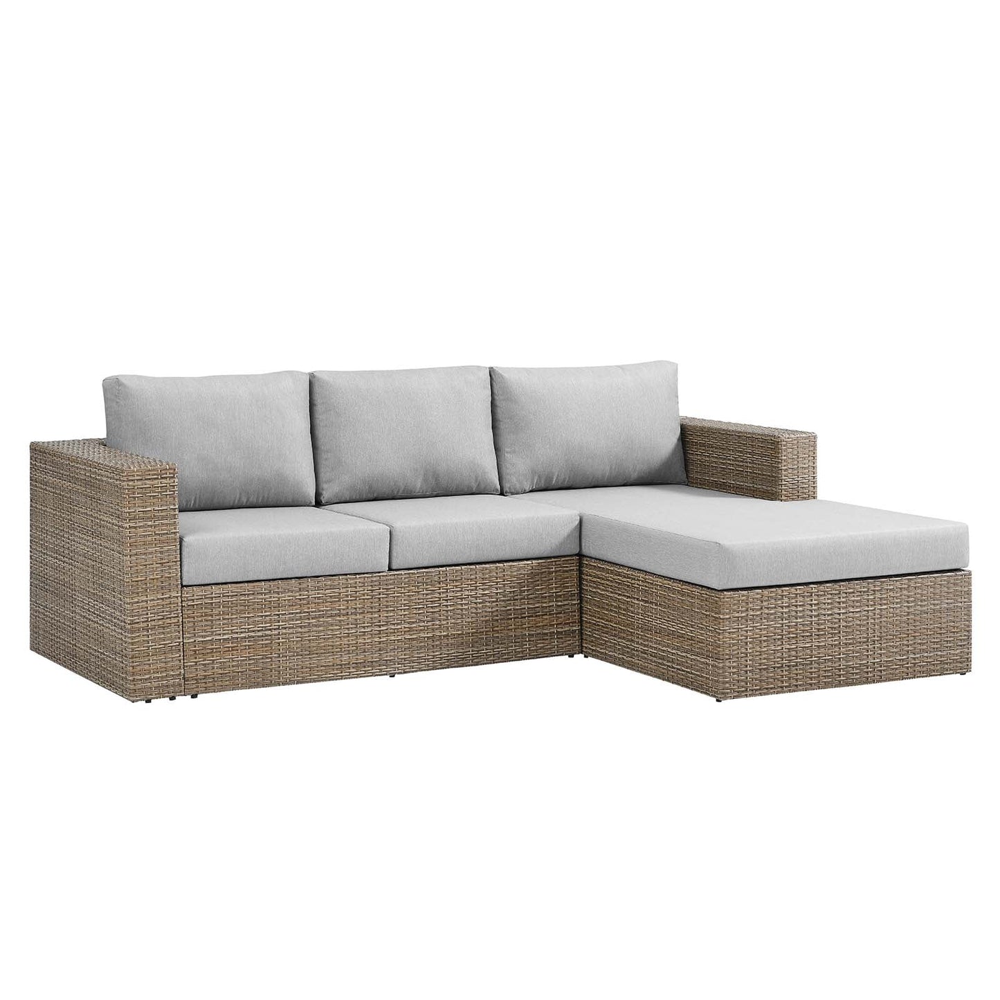 Convene Outdoor Patio Outdoor Patio L-Shaped Sectional Sofa By Modway - EEI-6329 | Outdoor Sofas, Loveseats & Sectionals