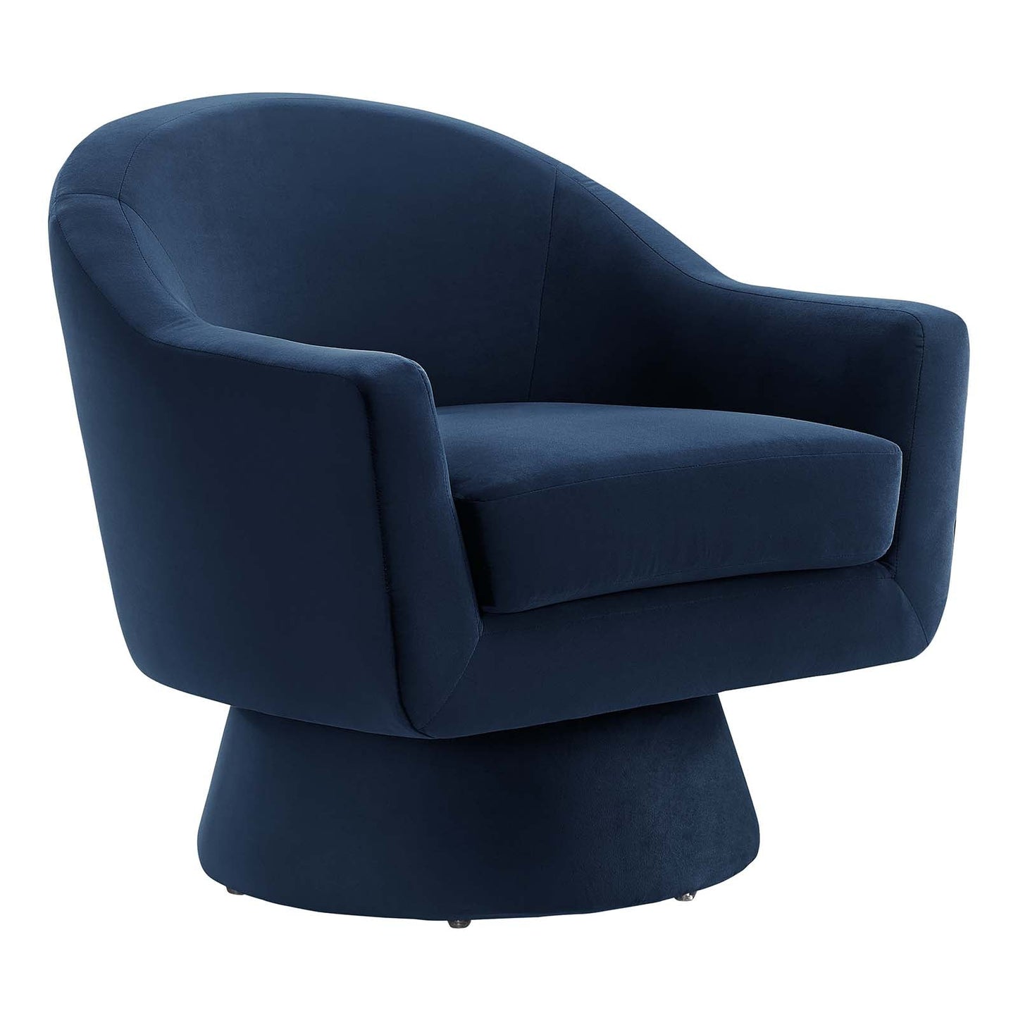 Astral Performance Velvet Fabric and Wood Swivel Chair By Modway - EEI-6360 | Armchairs - 2