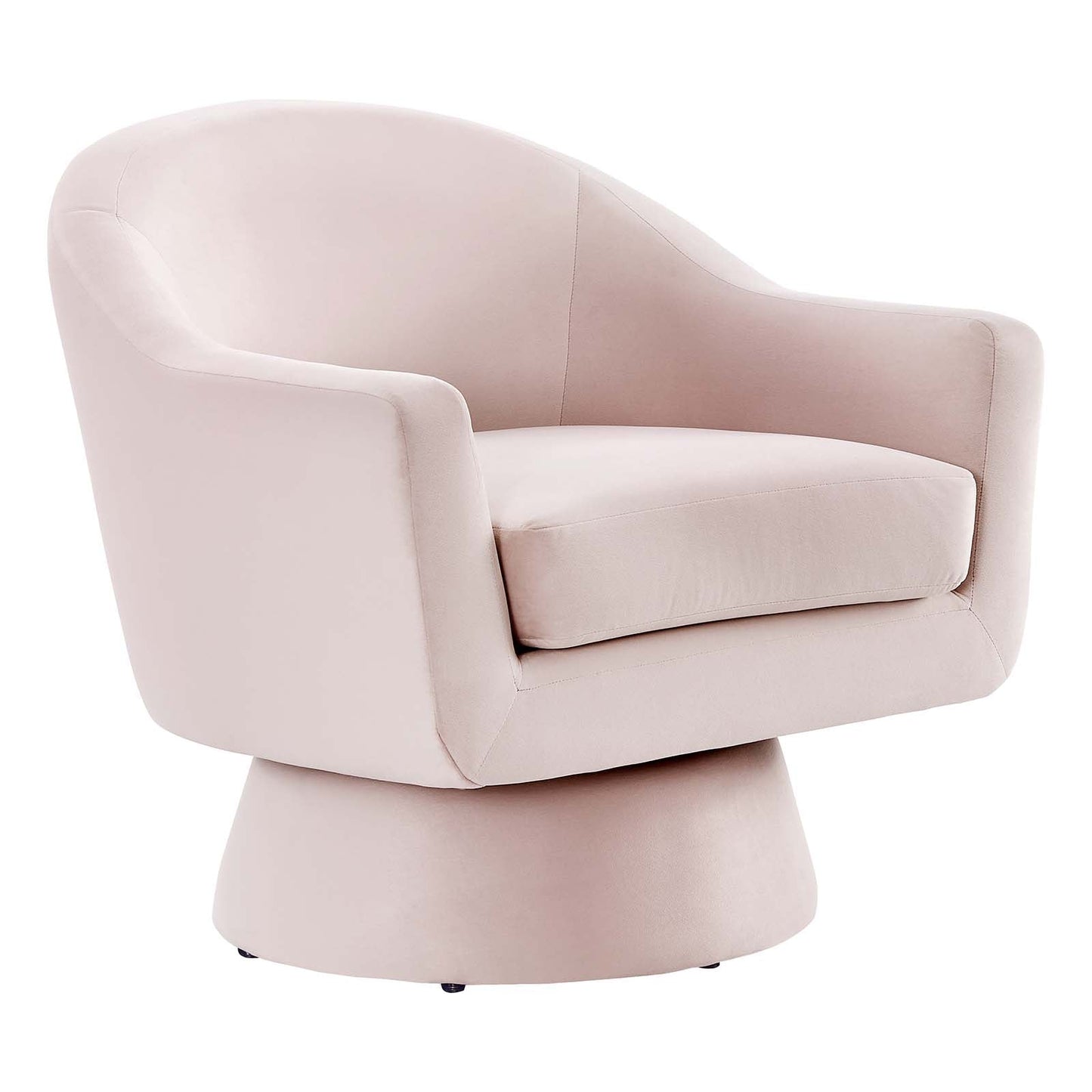 Astral Performance Velvet Fabric and Wood Swivel Chair By Modway - EEI-6360 | Armchairs - 3