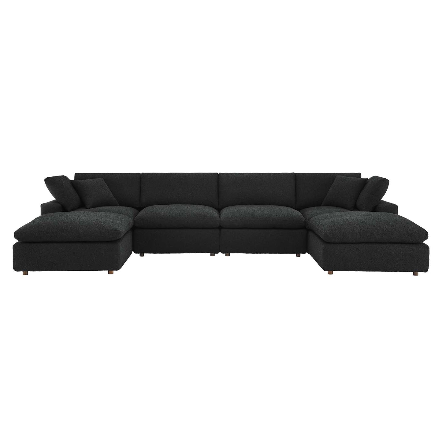 Commix Down Filled Overstuffed Boucle 6-Piece Sectional Sofa By Modway - EEI-6366 | Sectional