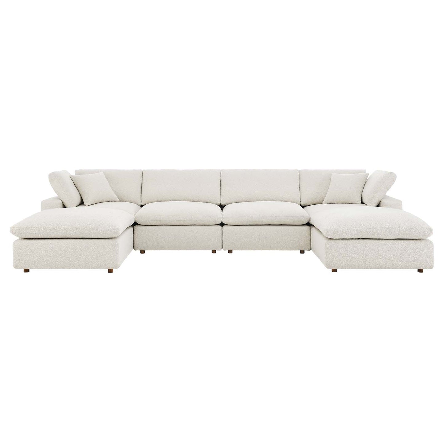 Commix Down Filled Overstuffed Boucle 6-Piece Sectional Sofa By Modway - EEI-6366 | Sectional - 2
