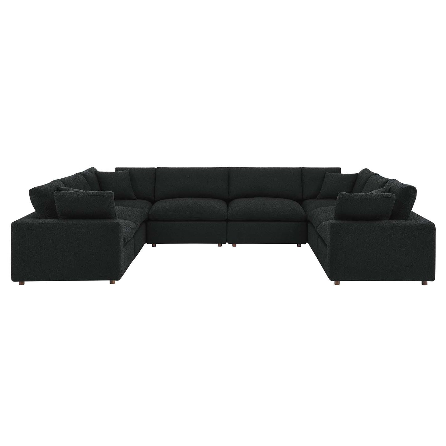 Commix Down Filled Overstuffed Boucle Fabric 8-Piece Sectional Sofa By Modway - EEI-6371 | Sectional