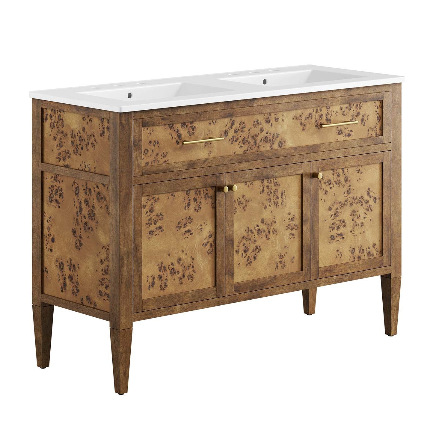 Elysian 48" Wood Double Sink Bathroom Vanity By Modway - EEI-6456 | Bathroom Accessories | Modway