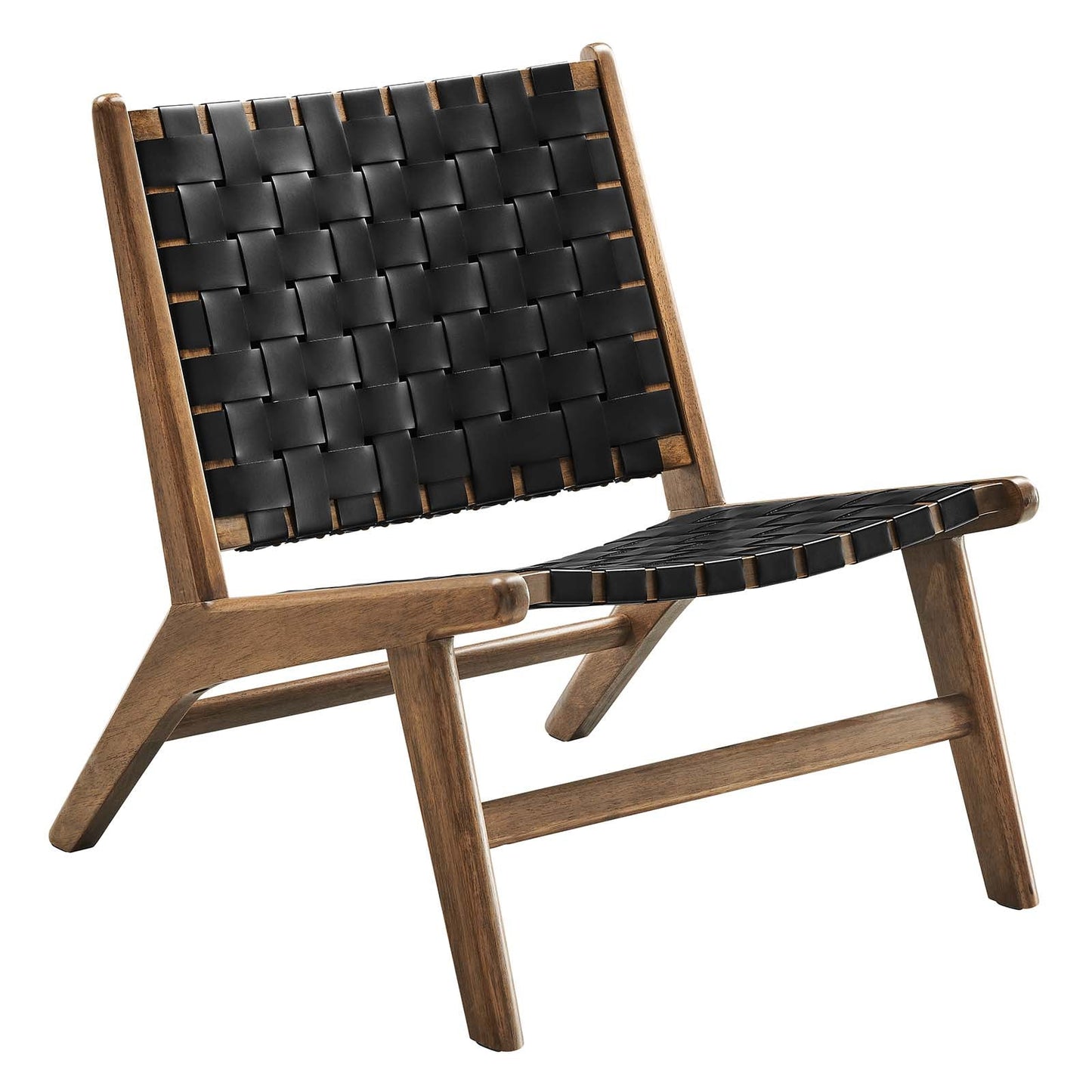 Saoirse Faux Leather Wood Accent Lounge Chair By Modway - EEI-6542 | Lounge Chairs | Modway - 2