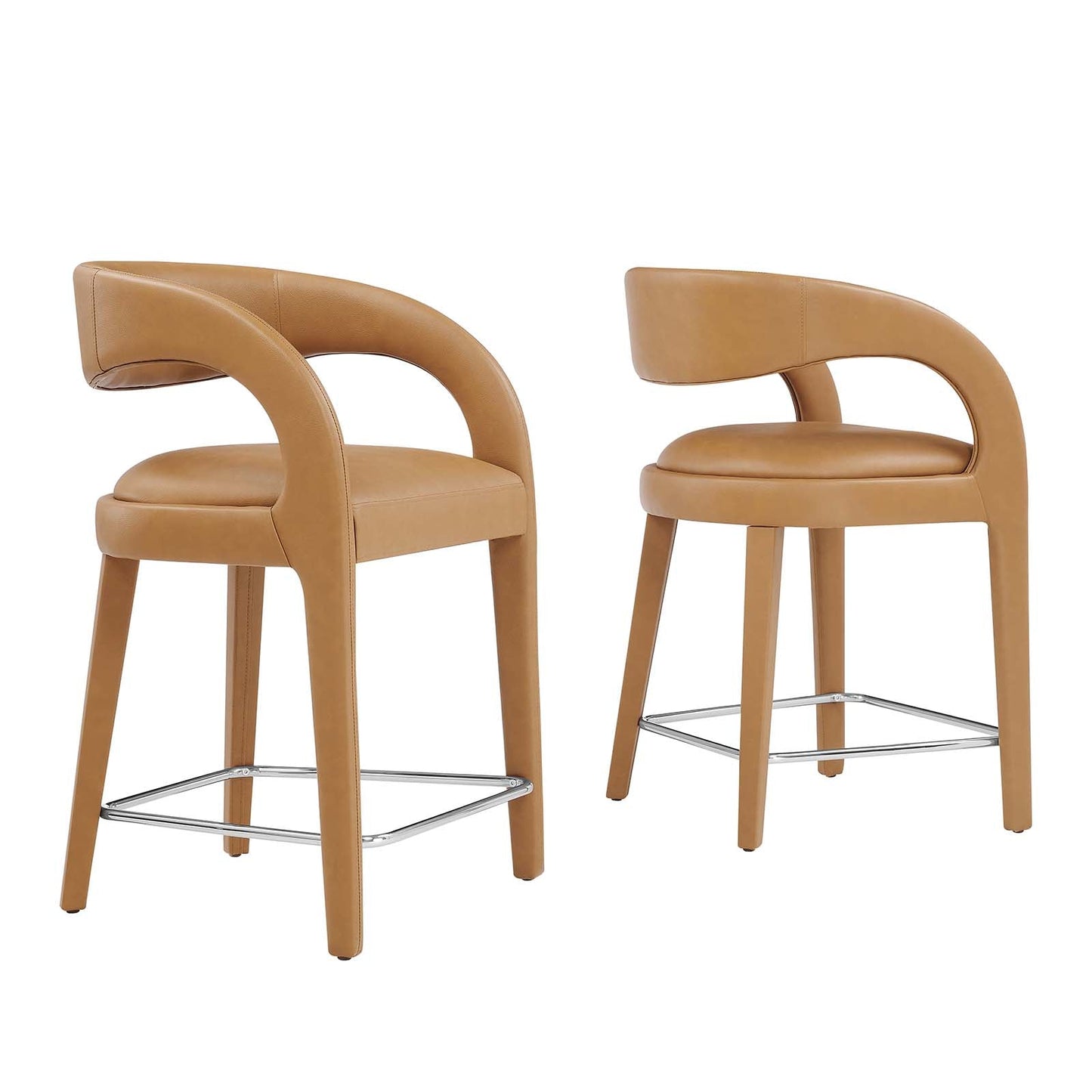 Pinnacle Vegan Leather Counter Stool Set of Two By Modway - EEI-6564 | Counter Stools | Modway - 2