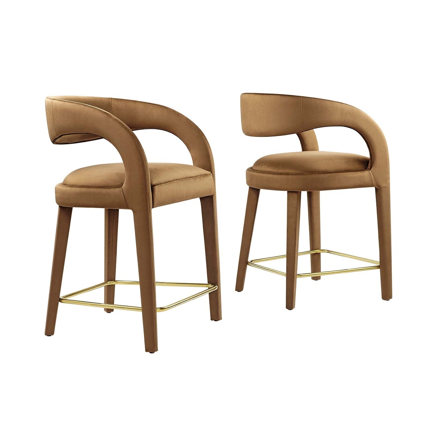 Pinnacle Performance Velvet Counter Stool Set of Two By Modway - EEI-6566 | Counter Stools | Modway