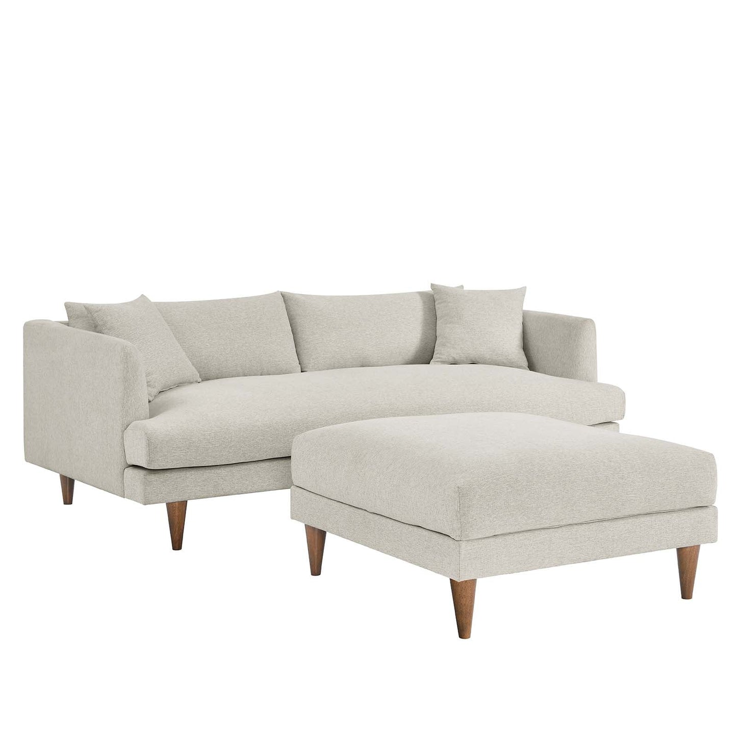 Zoya Down Filled Overstuffed Sofa and Ottoman Set By Modway - EEI-6614 | Sectional | Modishstore - 2