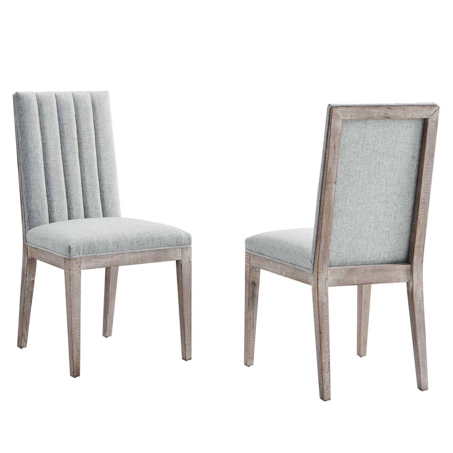 Maisonette French Vintage Tufted Fabric Dining Side Chairs Set of 2 By Modway - EEI-6623 | Dining Chairs - 2