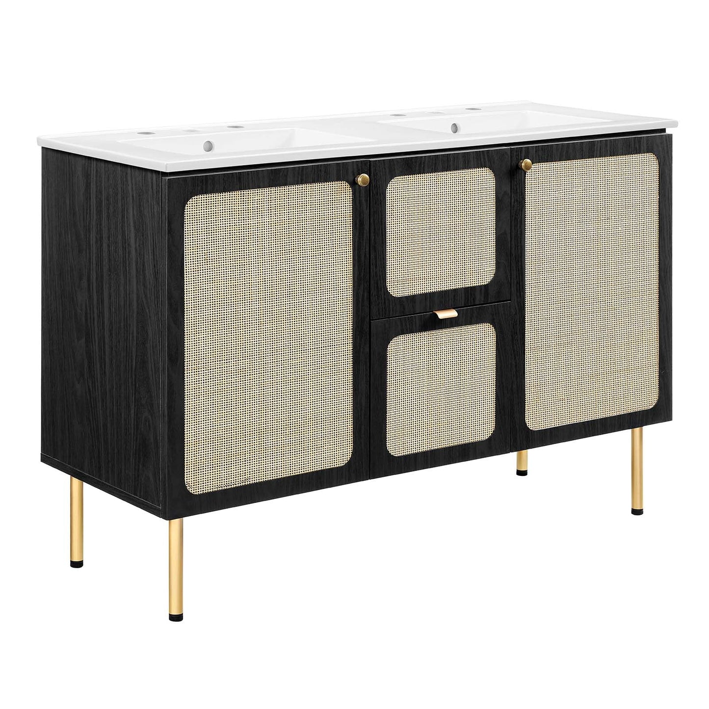 Chaucer 48" Double Sink Bathroom Vanity By Modway - EEI-6701 | Bathroom Accessories